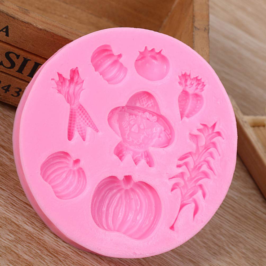 Luxshiny Cake Mold Silicone Pumpkin Mold, Fall Molds Silicone Thanksgiving Candy Molds Vegetable Molds For Bakery Kitchen Desser