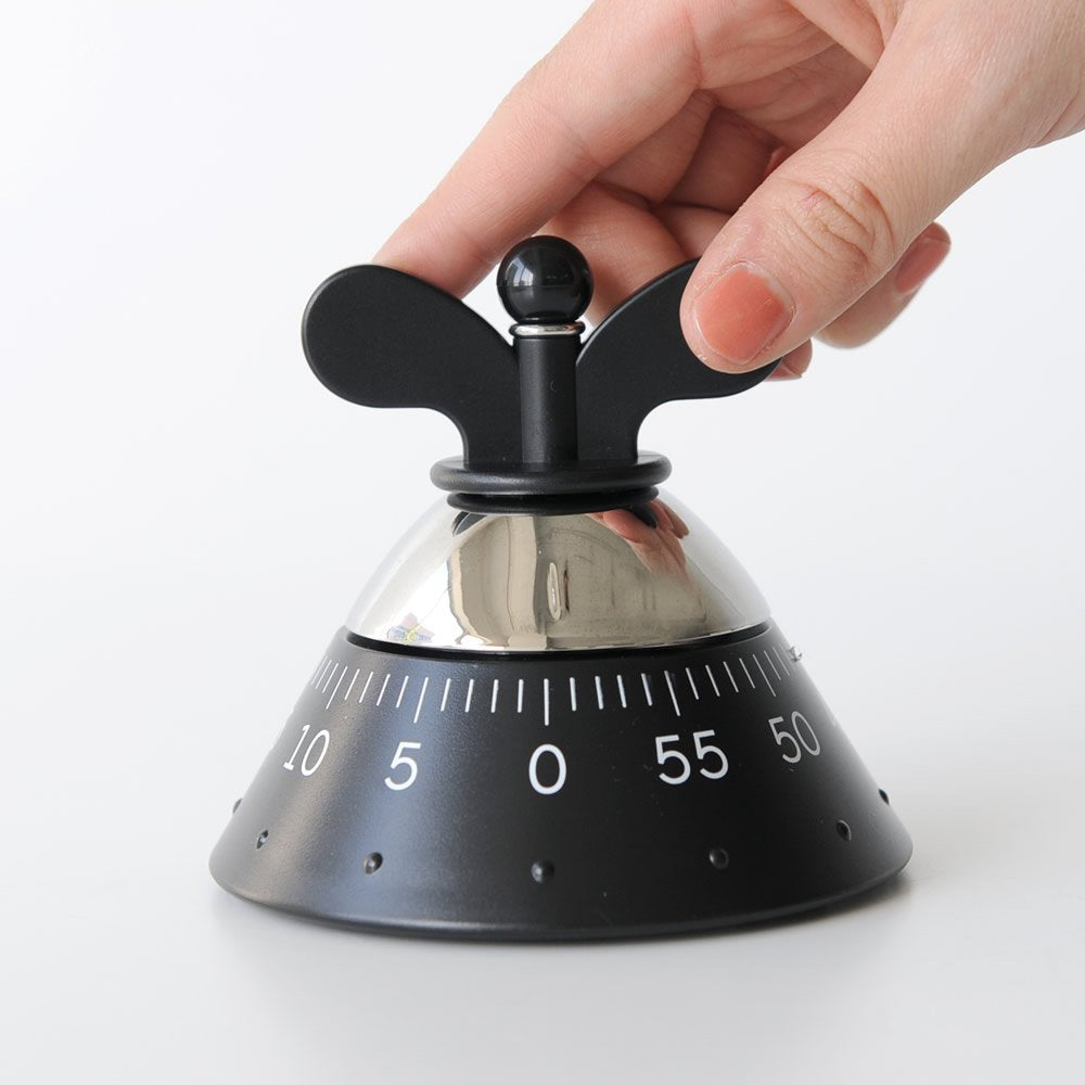 Alessi B Kitchen Timer, Black