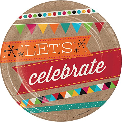 Plt7 Ss 12/8Ct Birthday Kraft