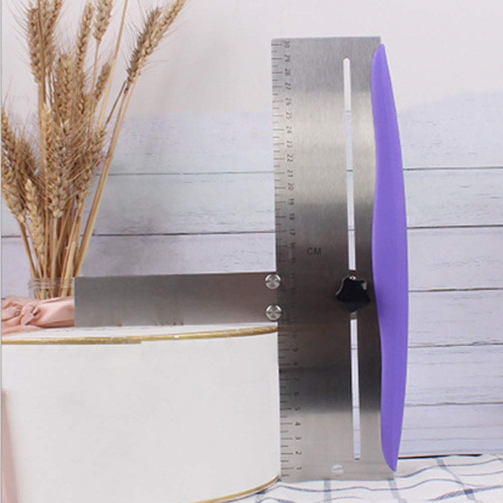 Lvoertuig Cake Scraper Turning Tools Bakeware Sy Clean Leveling Device Stainless Steel Kitchen Gh Strength Spatula Diy Sth Adjus