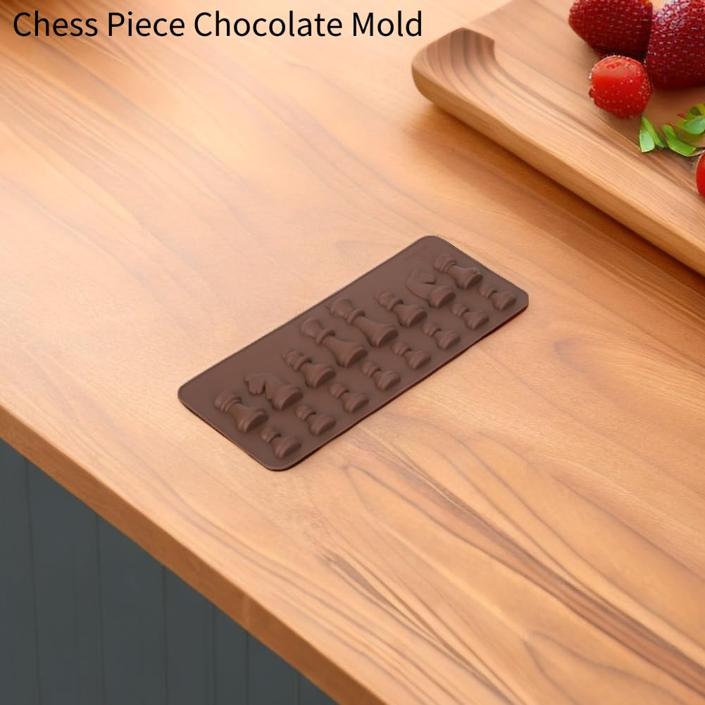 Silicone Chess Piece Chocolate Candy , International Chess Silicone Casting Fondant Diy Candy Cake Topper