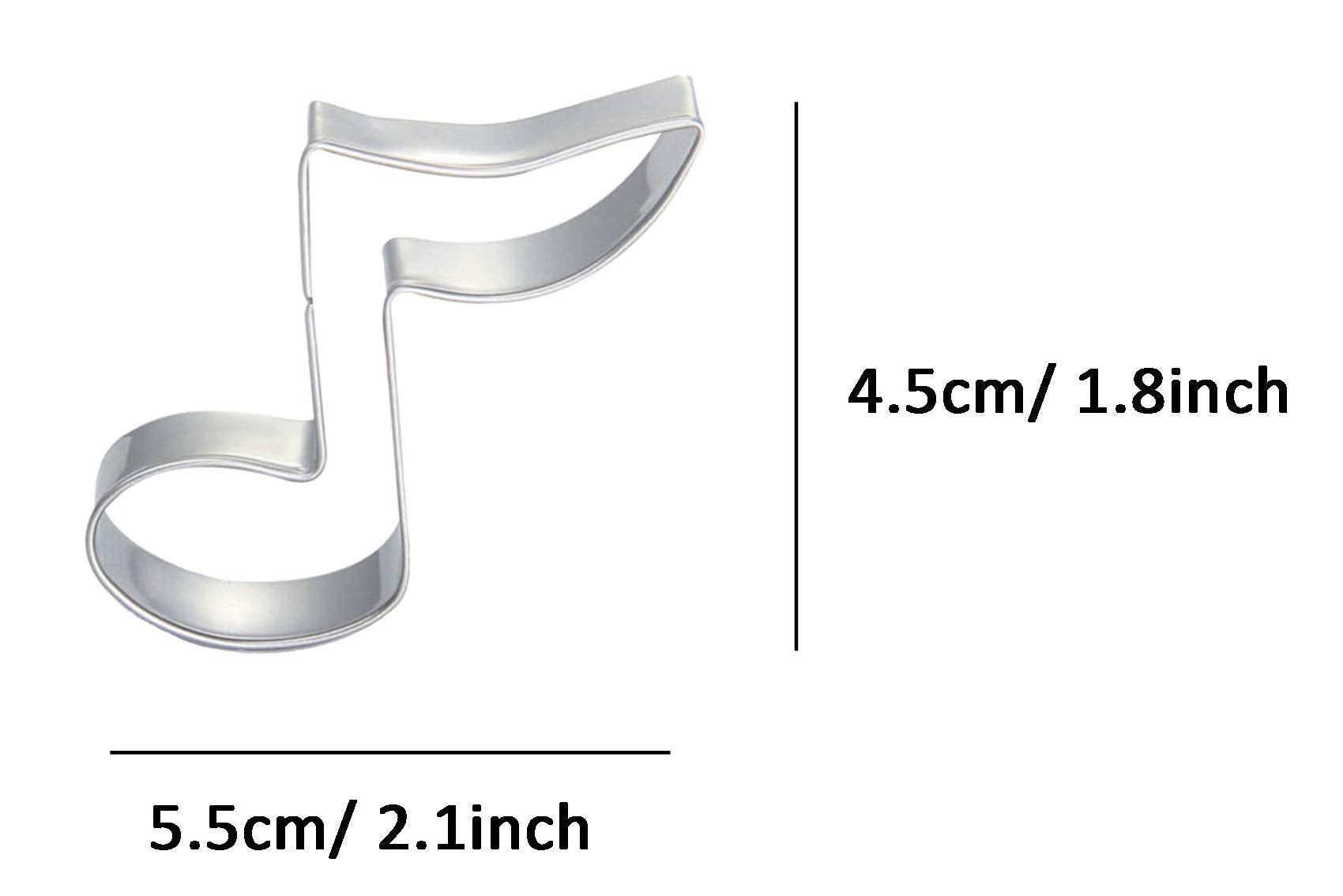 Zdywy Quaver Eighth Music Note Shaped Cookie Cutter
