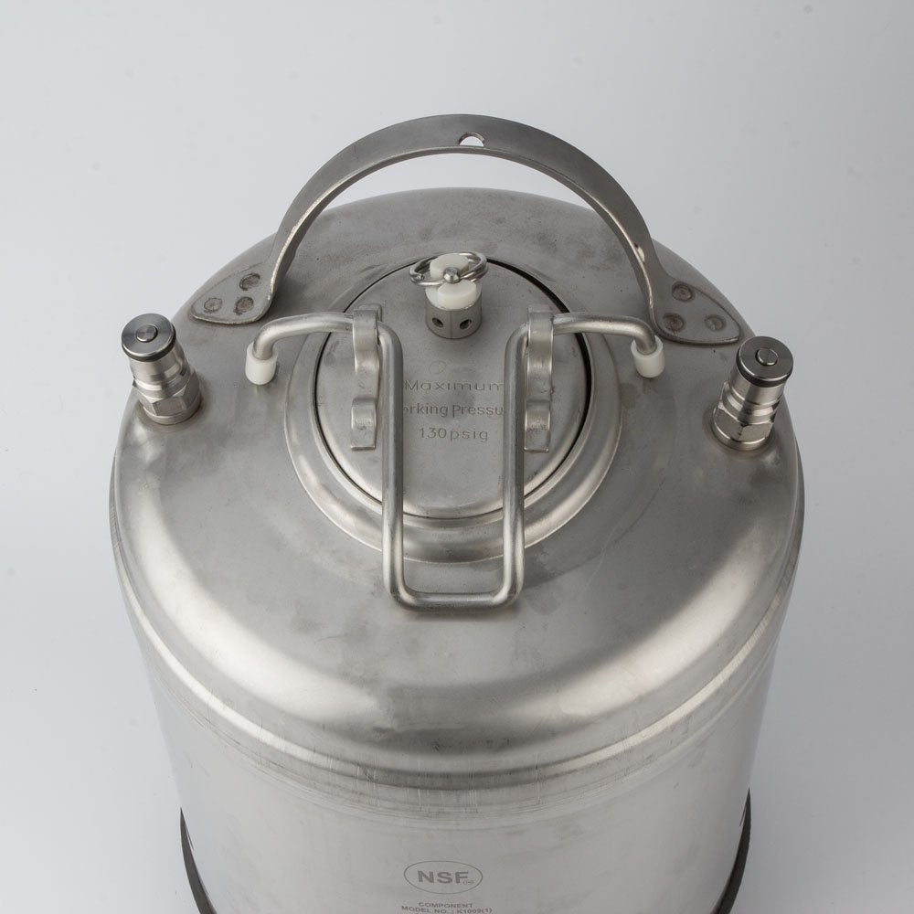 2.5 Gallon Amcyl Keg New Ball Lock Single Handle