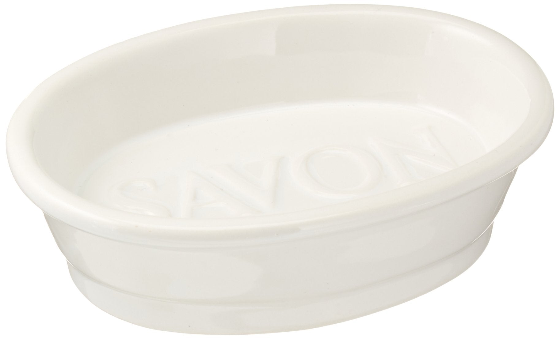 Abbott Collection 27-Savon Soap Dish, 5 Inches L, White