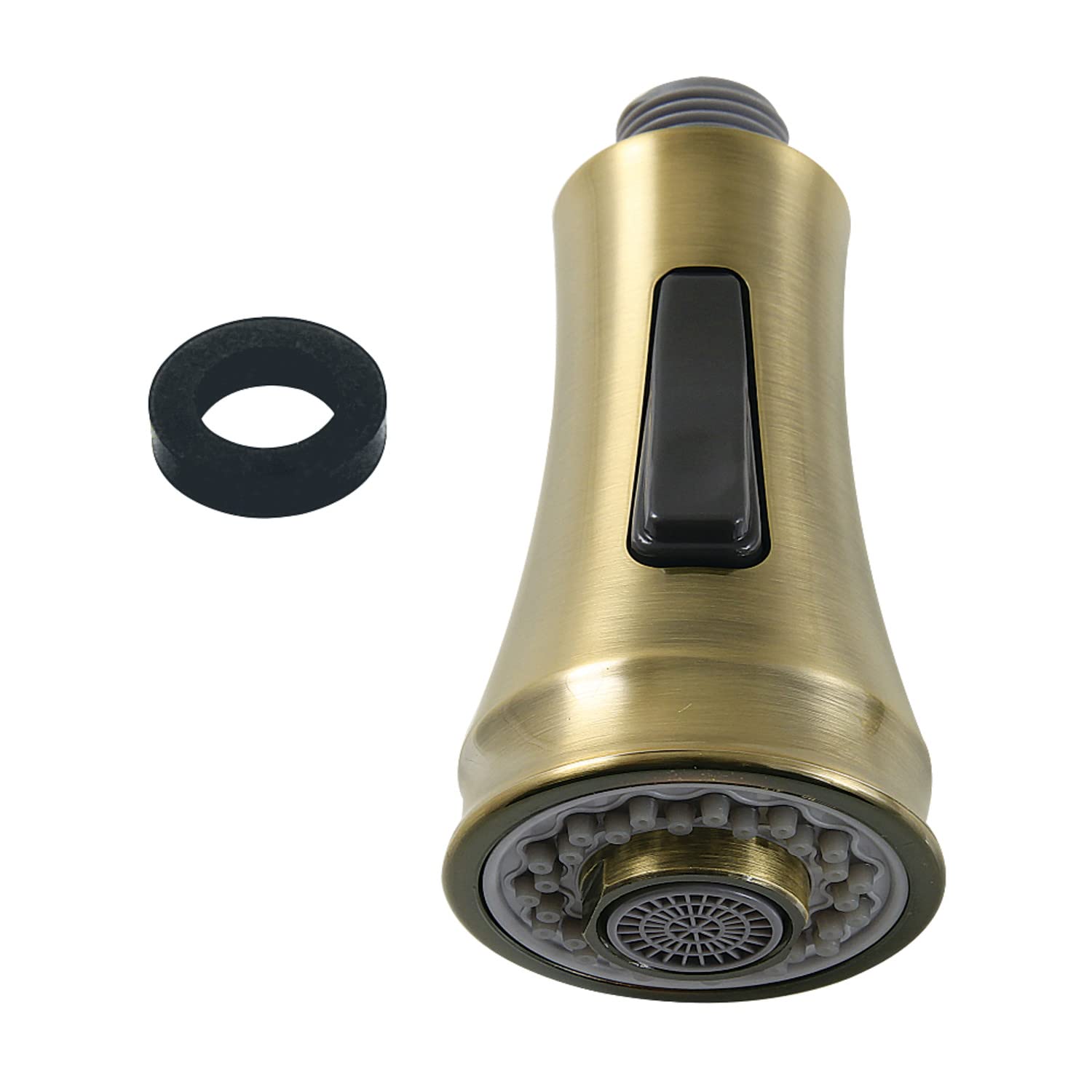 Kingston Brass KDH8813 Made to Match 2-Function Pull-Down Kitchen Faucet Sprayer Head, 2-1/16 showerhead, Antique Brass
