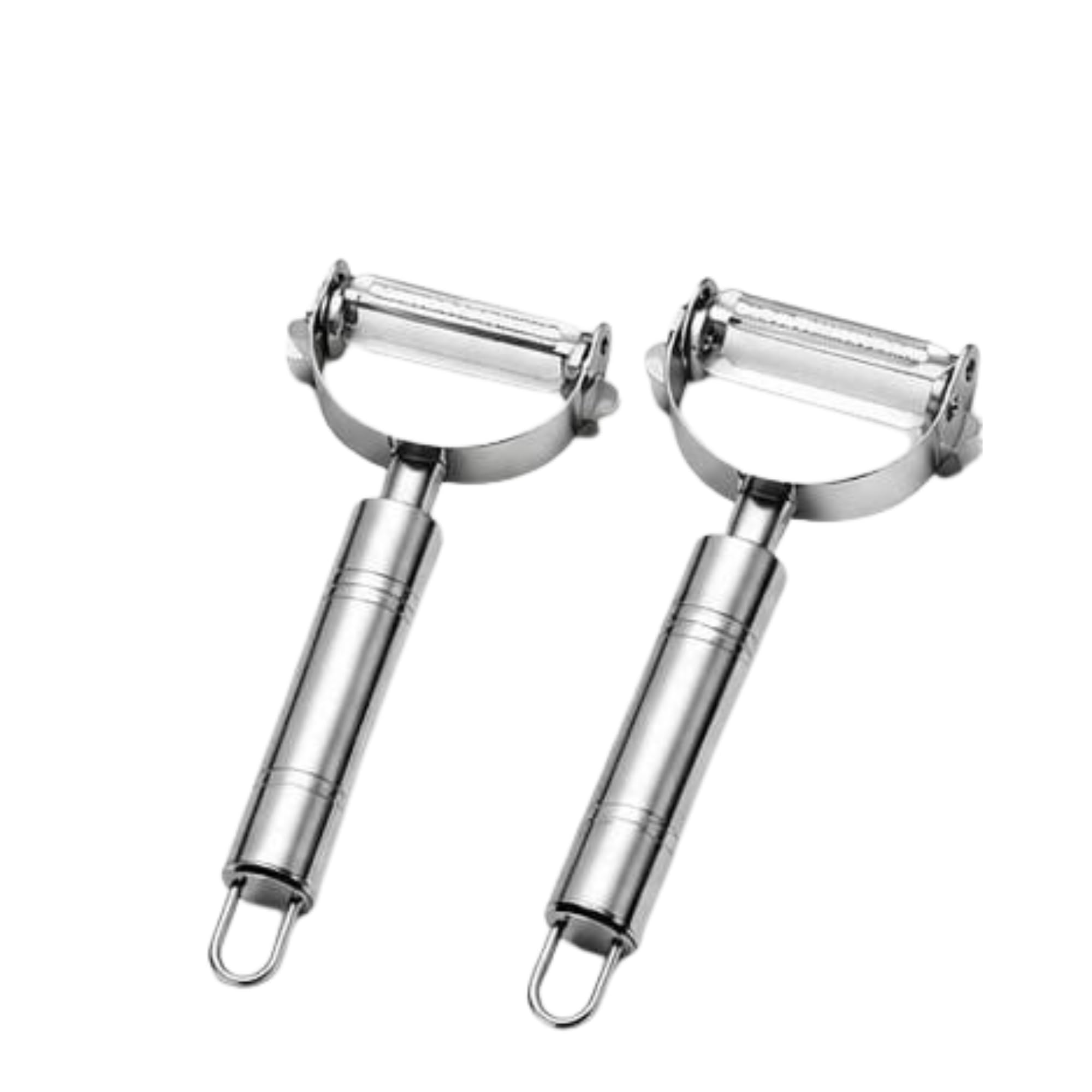 Stainless Steel Fruit & Vegetable Peeler Set Of 2 | Potato, Apple, Carrot & Cucumber Peeler | Rust Resistant, Food Grade, Easy T