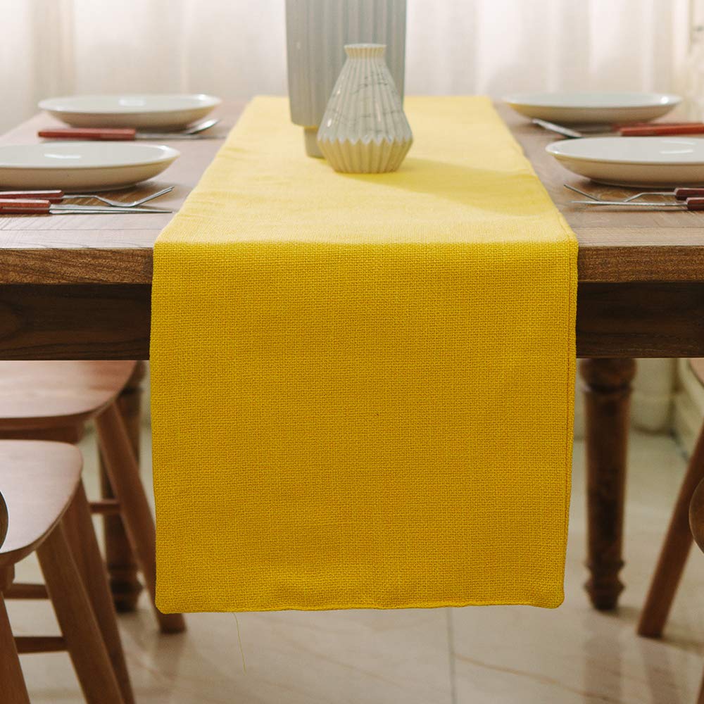 2 Piece Fabric In 1 Dining Table Runner 12 X 72 Inches Christmas Living Room Dinner Wedding Birthday Party Burlap Rustic Table R