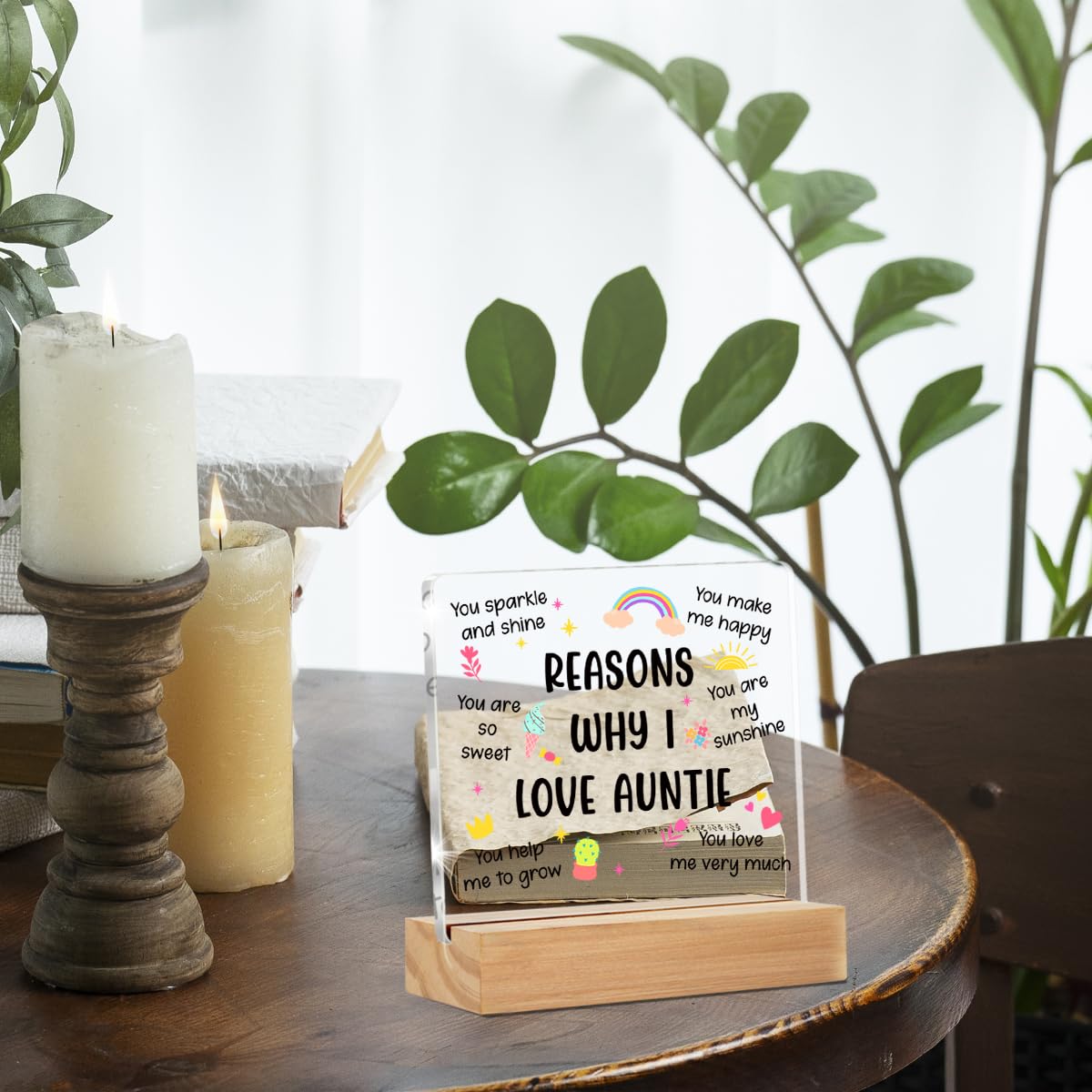 I Love You Gifts for Aunt, Auntie Gifts from Niece Nephew, Thank You Aunt Gifts, Christmas Thanksgiving Birthday Gifts for Aunt