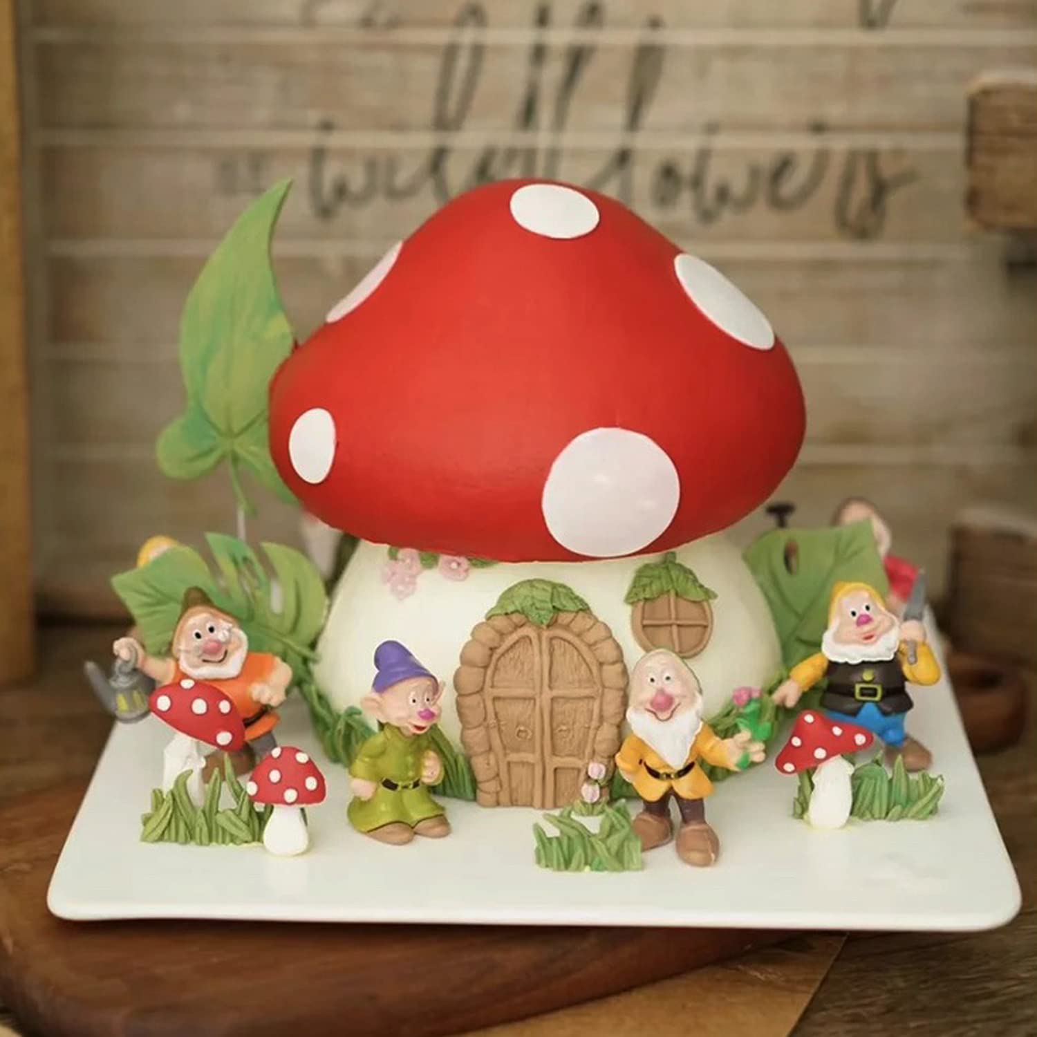 Sijiangmold 3D Mushroom Fondant Silicone Molds Mushroom Chocolate Mold For Cake Decorating Chocolate Candy Polymer Clay Resin Gu