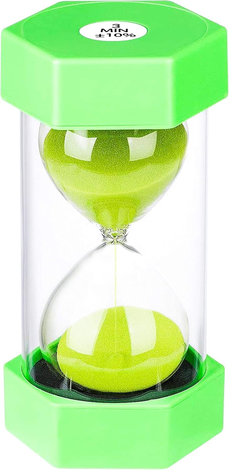 20 Second Sand Timer Hourglass, Suliao Unbreakable Blue Sand Watch 20 Sec, Small Sand Clock One Minute, Plastic Hour Glass Timer