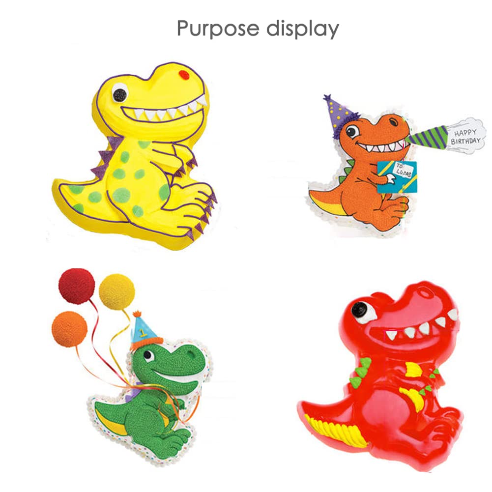 Dinosaur Shape Cake Pan, 3D Birthday Cake Pan, Aluminum Alloy Cake Molds Nonstick Baking Tools