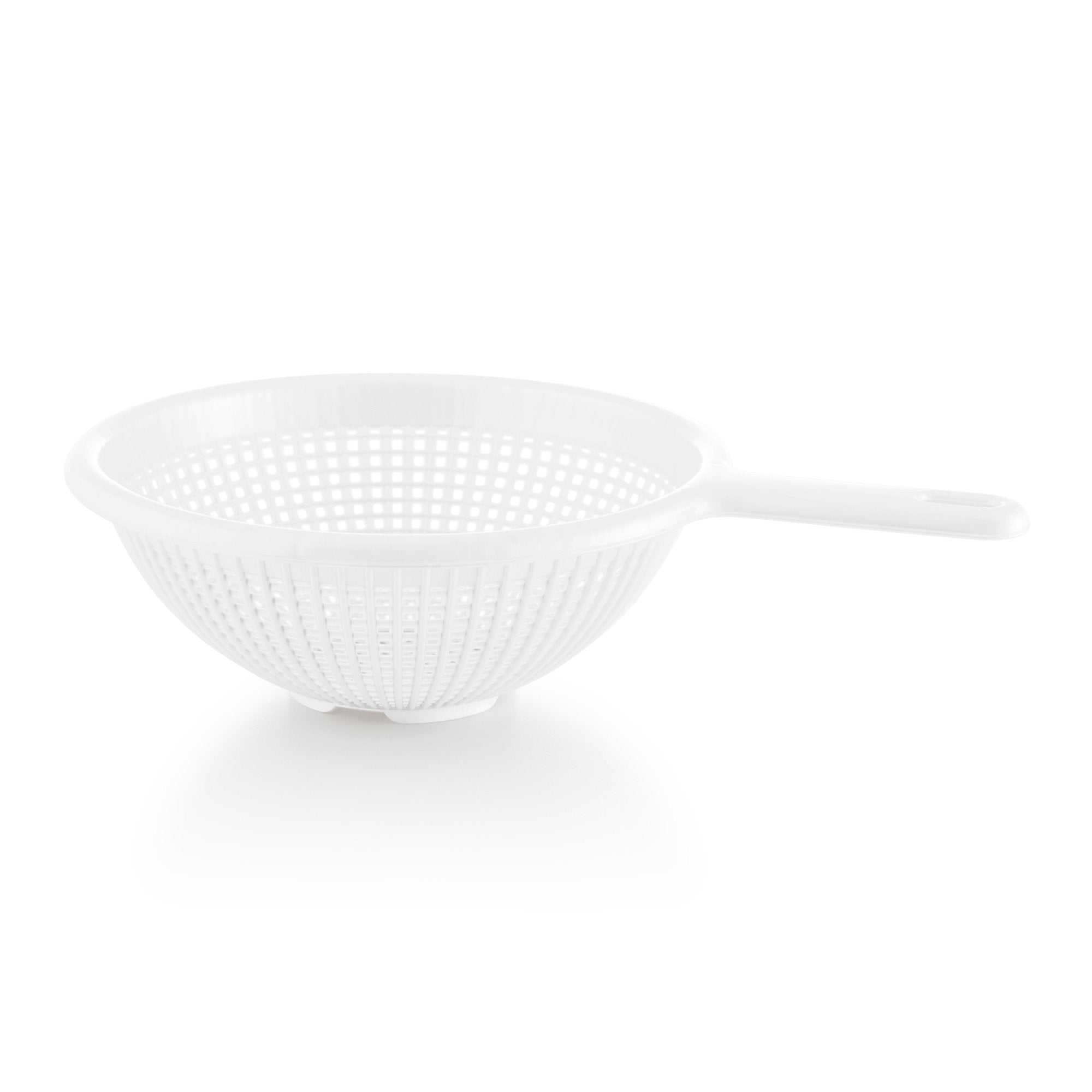 Ybm Home 8.5 Inch Deep Plastic Strainer Colander With Long Handle - Made Of Food Safe Bpa-Free Plastic - Durable And Dishwasher