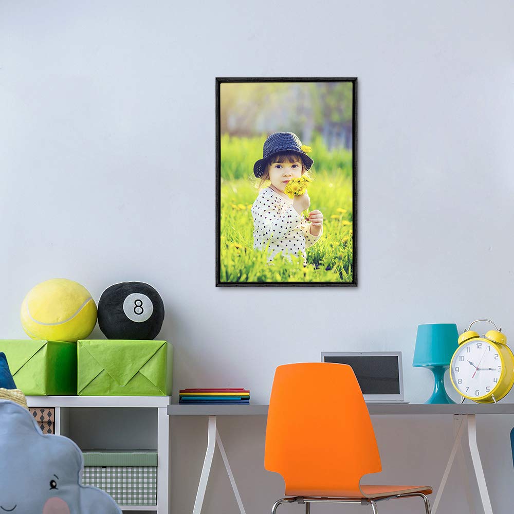 Wall26 Framed Custom Canvas Wall Art For Living Room, Bedroom Canvas Prints For Home Decoration Ready To Hang - 16''X24'', Black