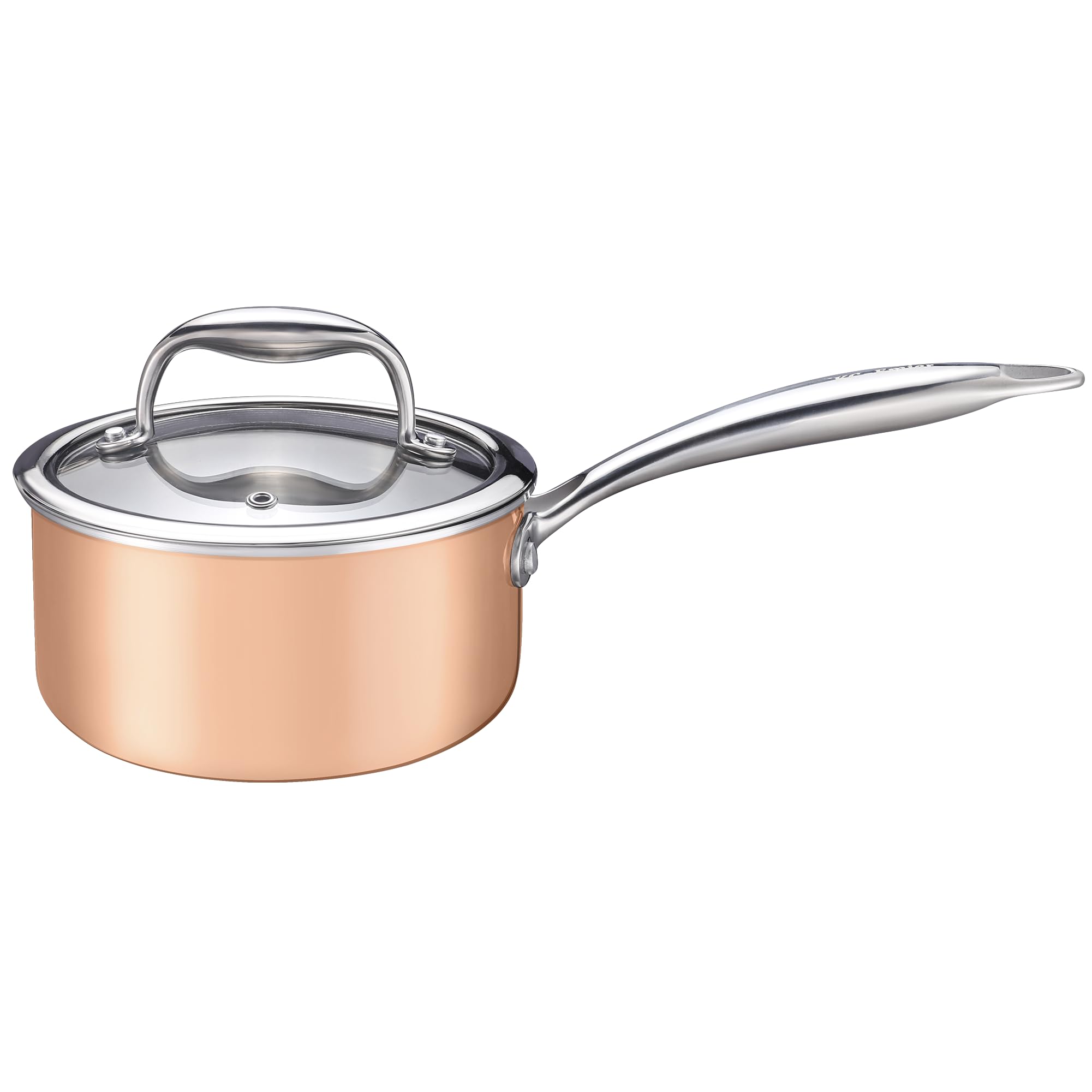 Mini Sauce Pan Butter Warmer Pot With Handle 18/10 Stainless Steel Small Pot For Melting Butter Heating Sauce Gravy & Oil (5Oz/1