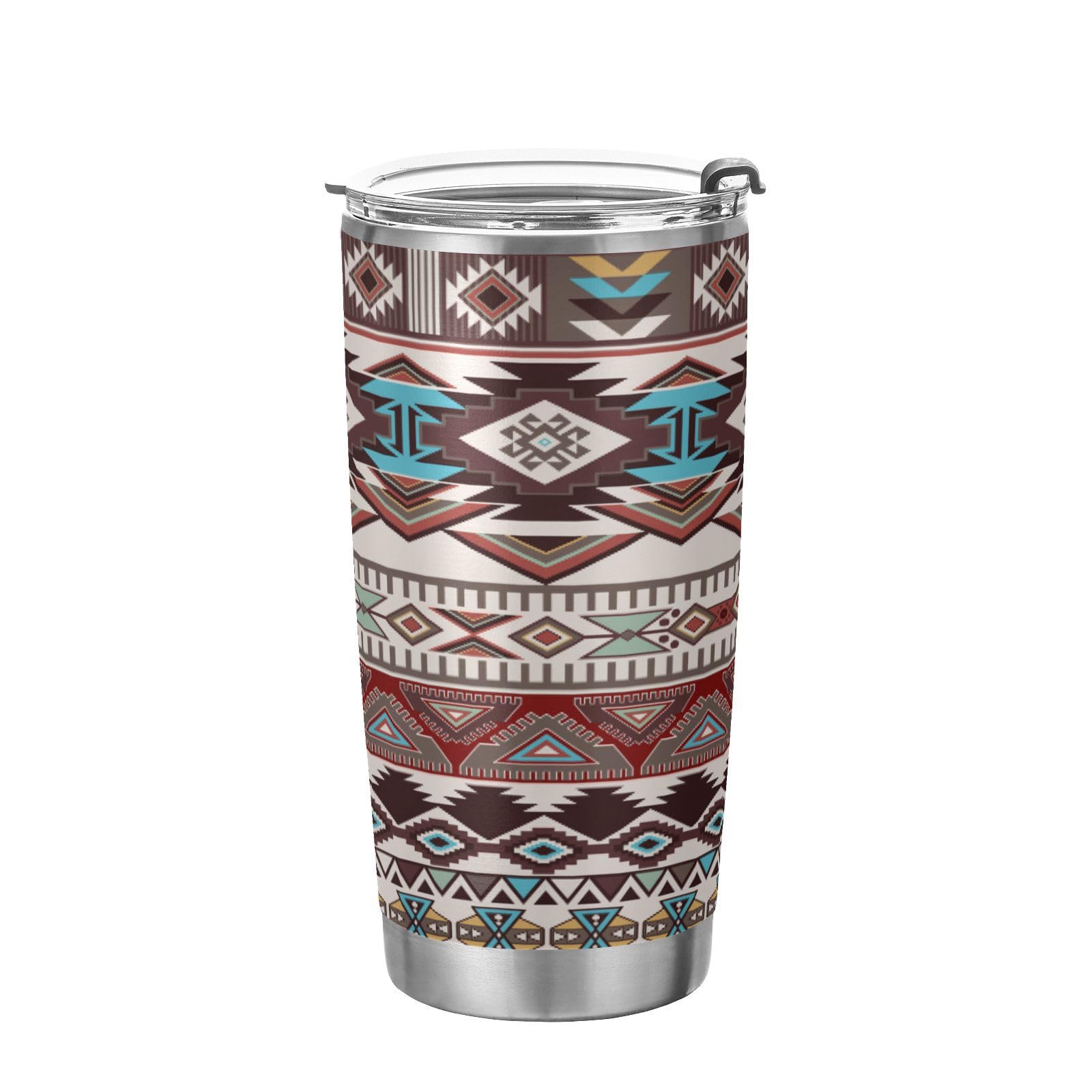 YETTASBIN Aztec Navajo Tumbler with Straw Lid, 12oz Stainless Steel Tumbler Cup Double Wall Vacuum Insulated Travel Coffee Mug f
