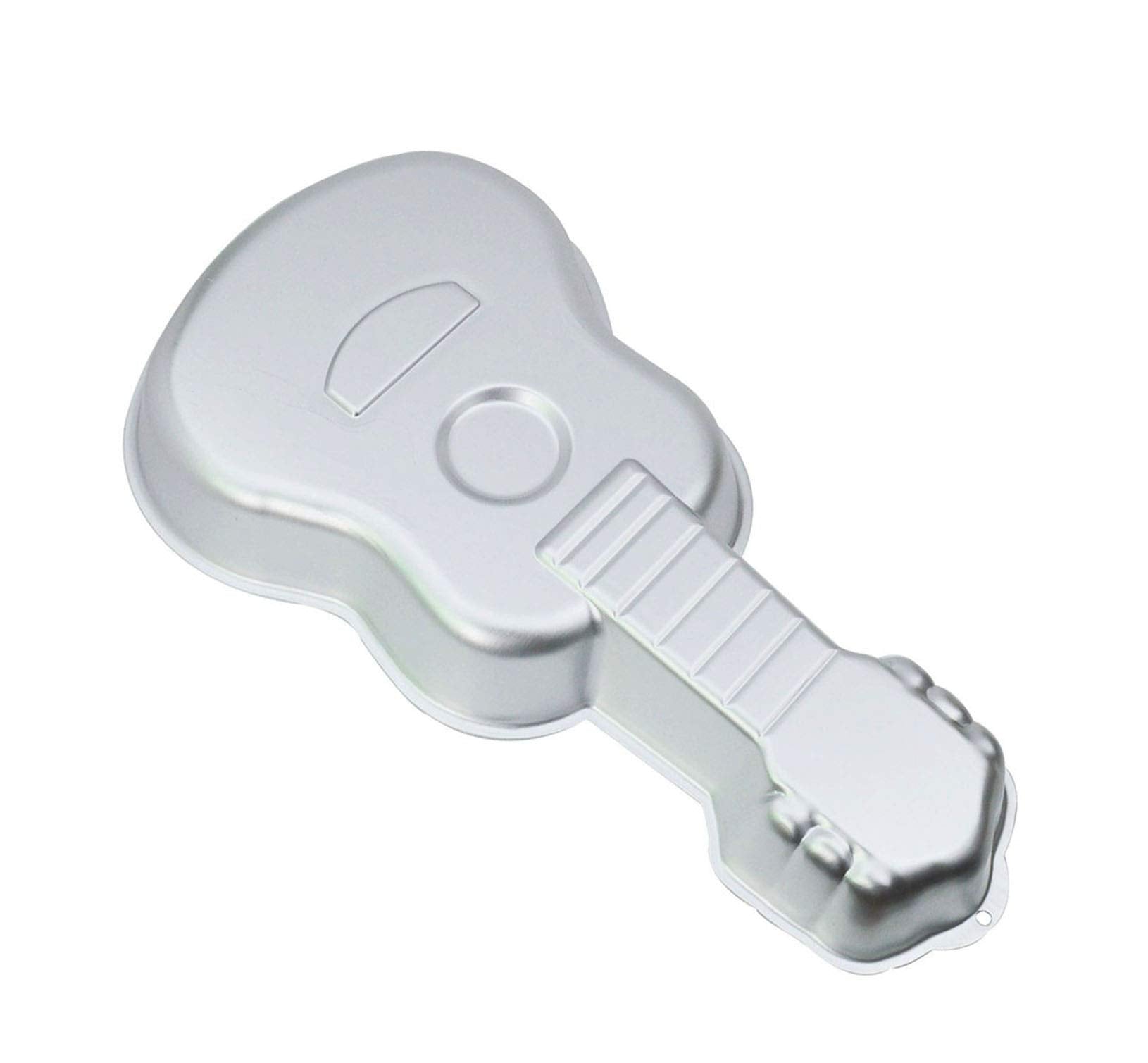 Zdywy 16.5 Inch Guitar Shaped Aluminum 3D Baking Mould Cake Mold Tin Birthday Cake Pan - Guitar