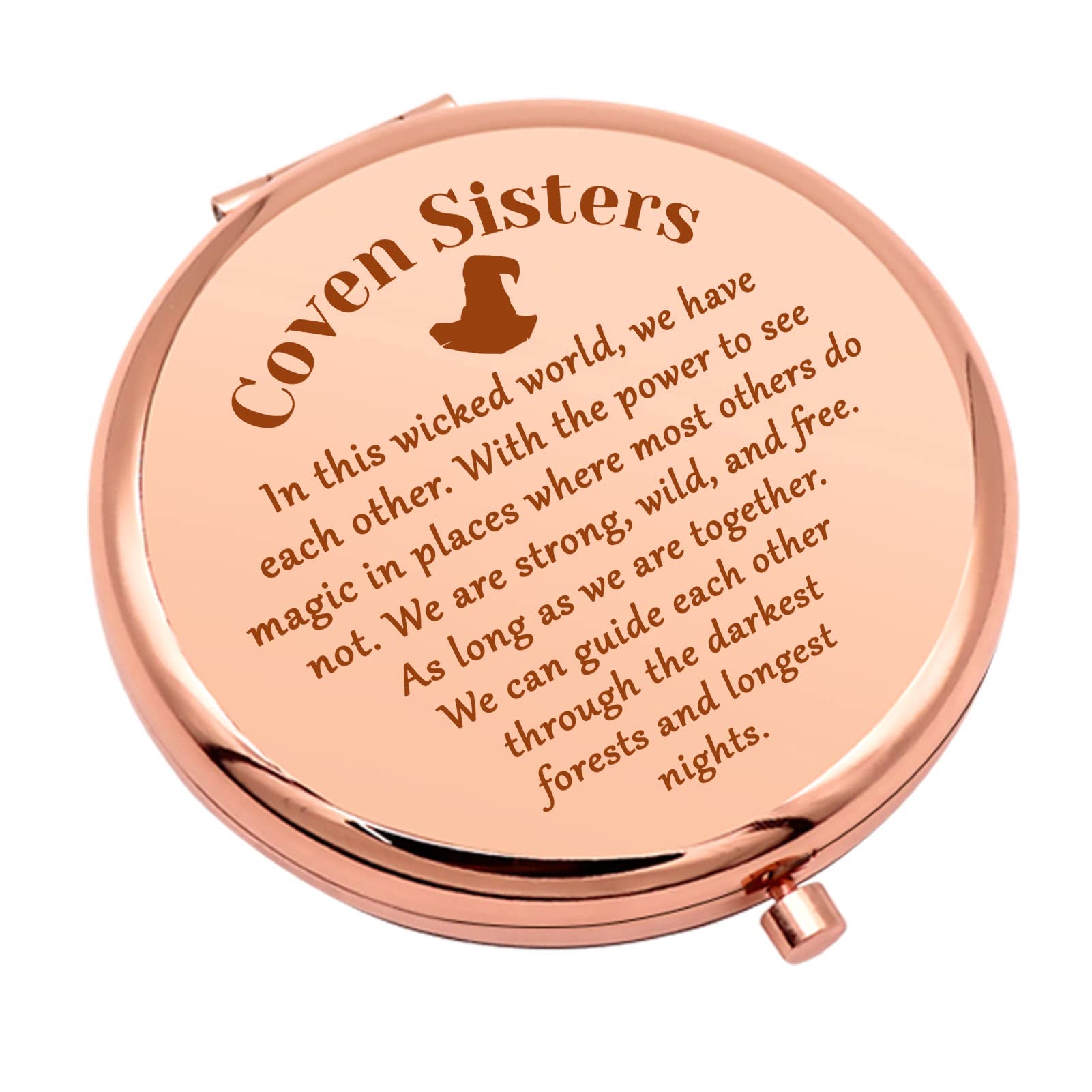 Witchy Gifts Witch Stuff Compact Makeup Mirror For Coven Sister Birthday Gifts For Witchcraft Lover Witchy Friend Gifts Hallowee