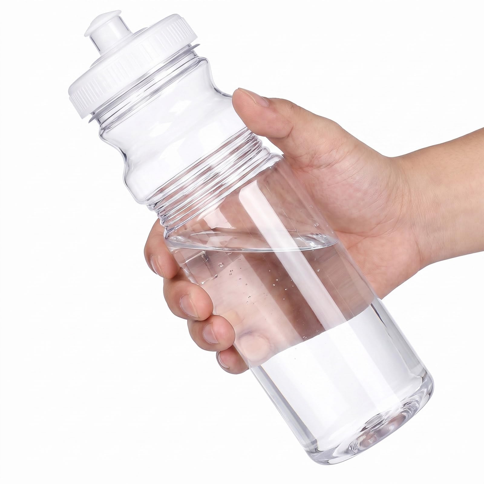 Tessco for you 1 Pack 25 oz Sports Water Bottles Bulk Plastic Reusable Water Bottle Pull Top Leakproof Drink Spout for DIY Custo