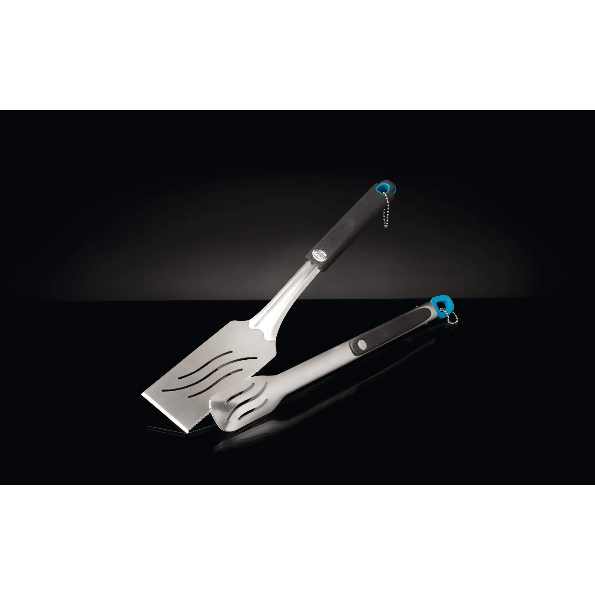 Napoleon Accessory 70032-2 Piece Toolset - Bbq Grill Toolset, Stainless Steel, Ergonomic Handles, Heat Safe Rubber Grip, Include