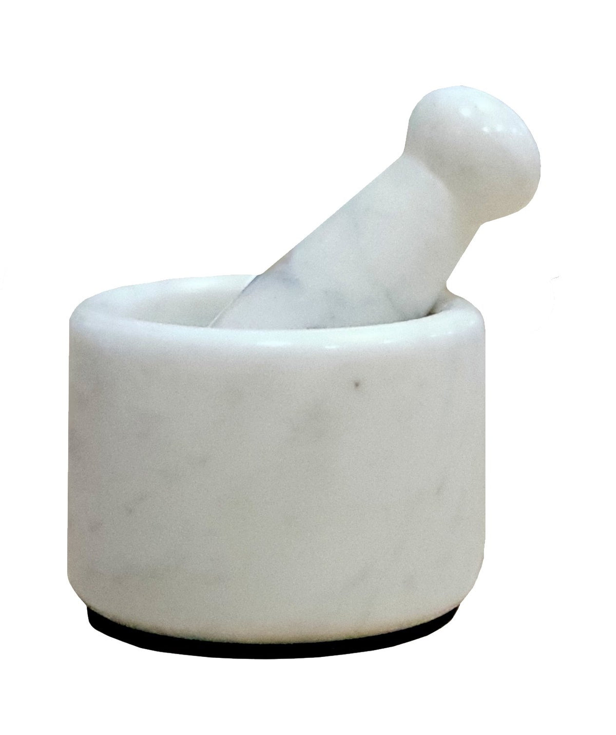 Kleo 3'' Small Natural Stone Mortar And Pestle Set As Spice, Medicine Grinder Masher - Kharad, Khallad, Okhli And Musal (White)