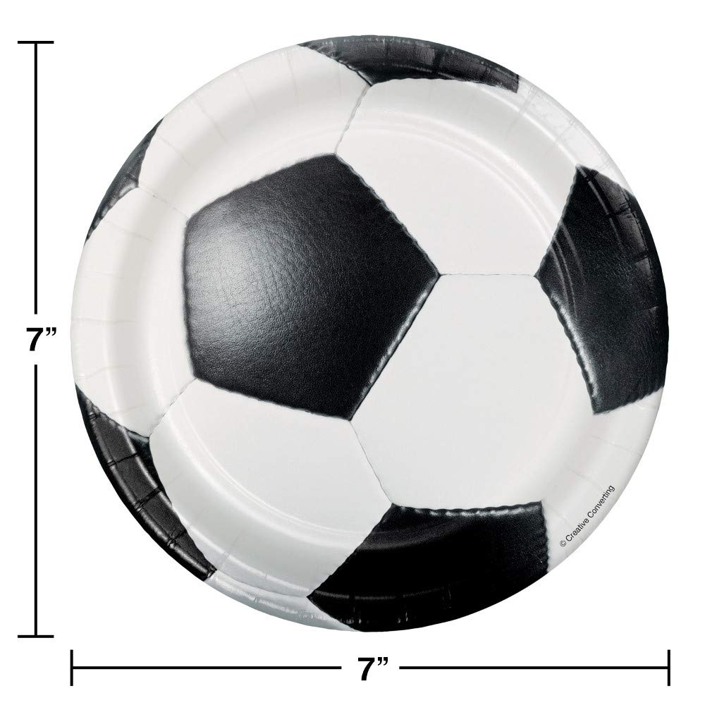 Creative Converting Soccer Dessert Plates, 24 Ct