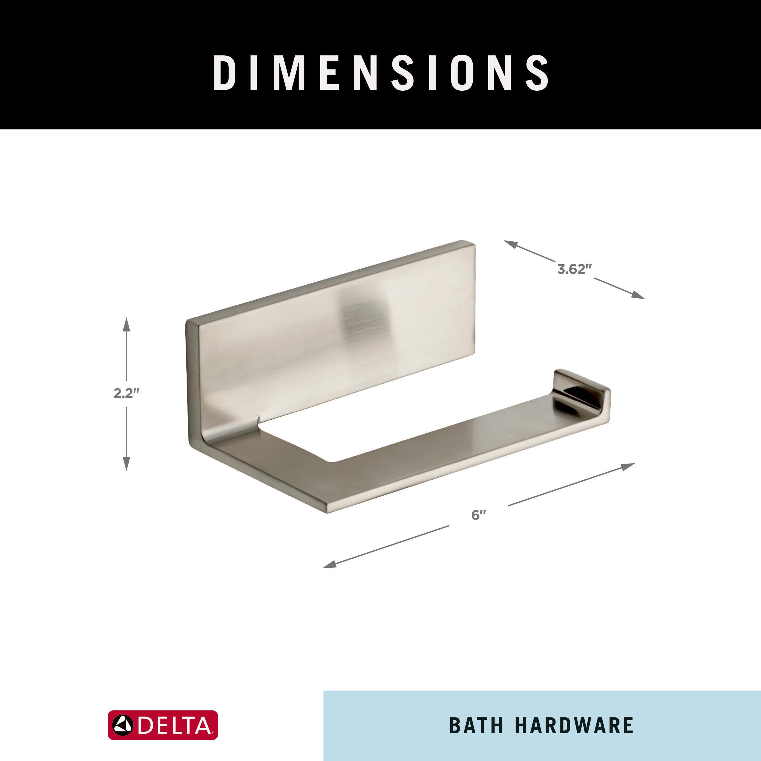 Delta 77750-Ss Vero Toilet Paper Holder, 5.00 X 6.00 X 13.00 Inches, Stainless