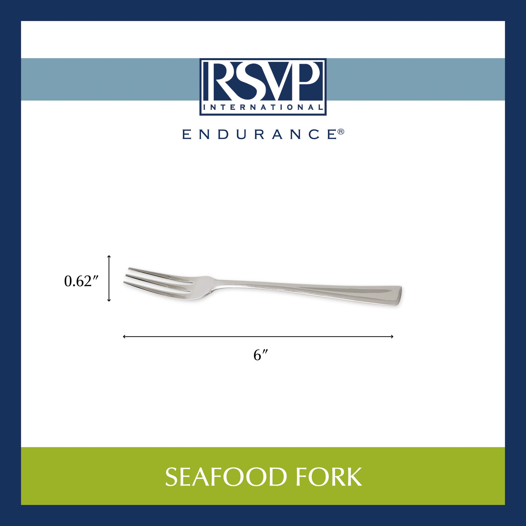 Rsvp International Endurance Collection Seafood Tool, Fork, Stainless Steel