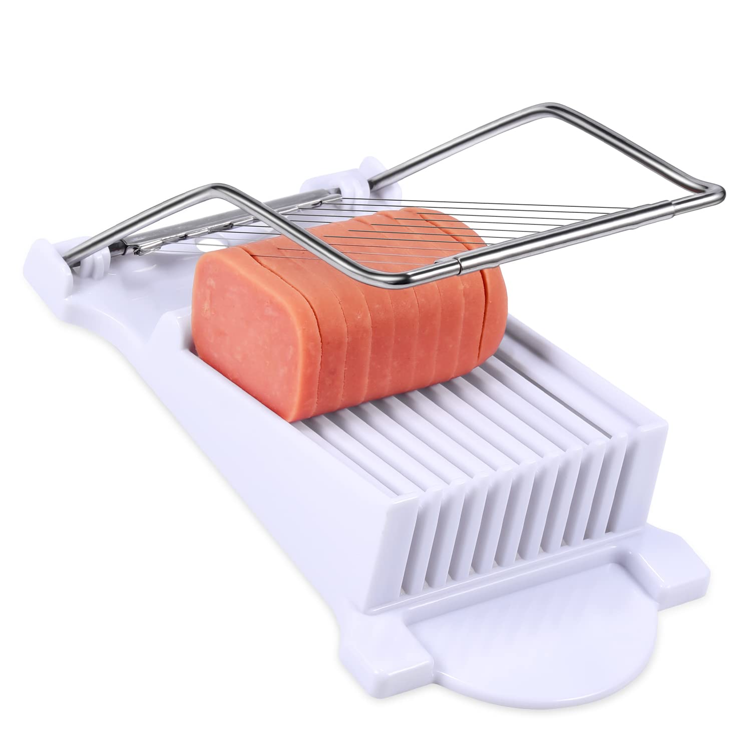 Dulcicasa Luncheon Meat Slicer - Slices Eggs, Cheese, Liver, And Fruit - Perfect Tool For Soft Fruits And Canned Meat Loaves - S
