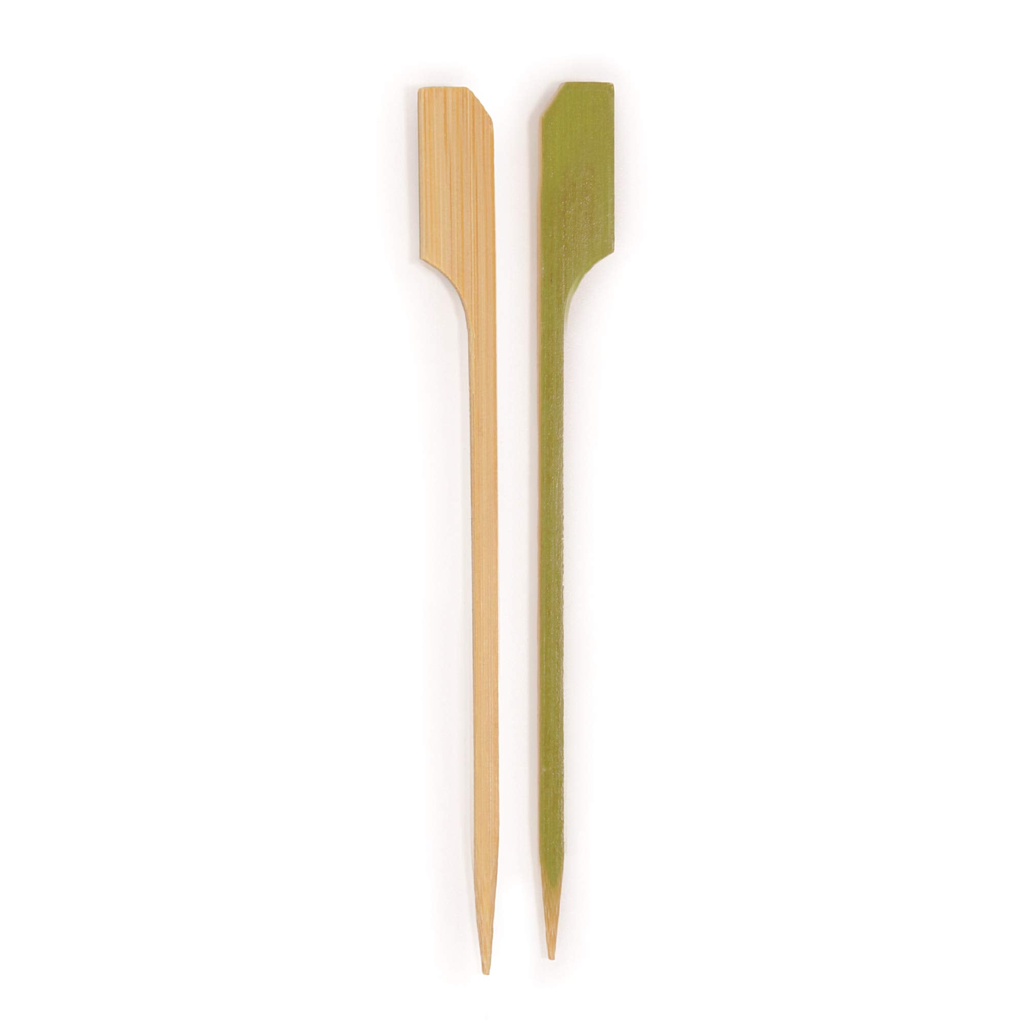 Bamboomn 4.5'' Bamboo Paddle Pick Skewers For Food, Drinks, Appetizers - 1,000 Pieces