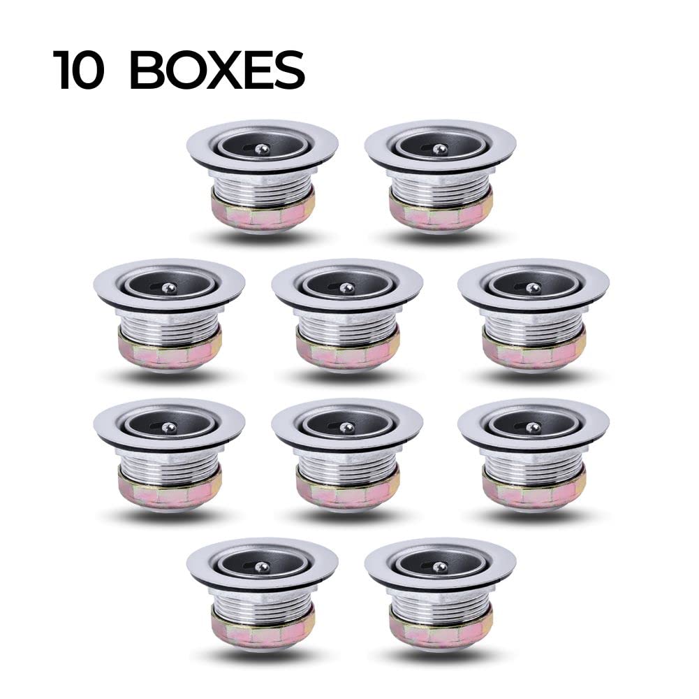 Varnahome Junior Duo Bar/Pre Sink Stainless Steel Strainer Assembly W/Basket Strainer 10Pk