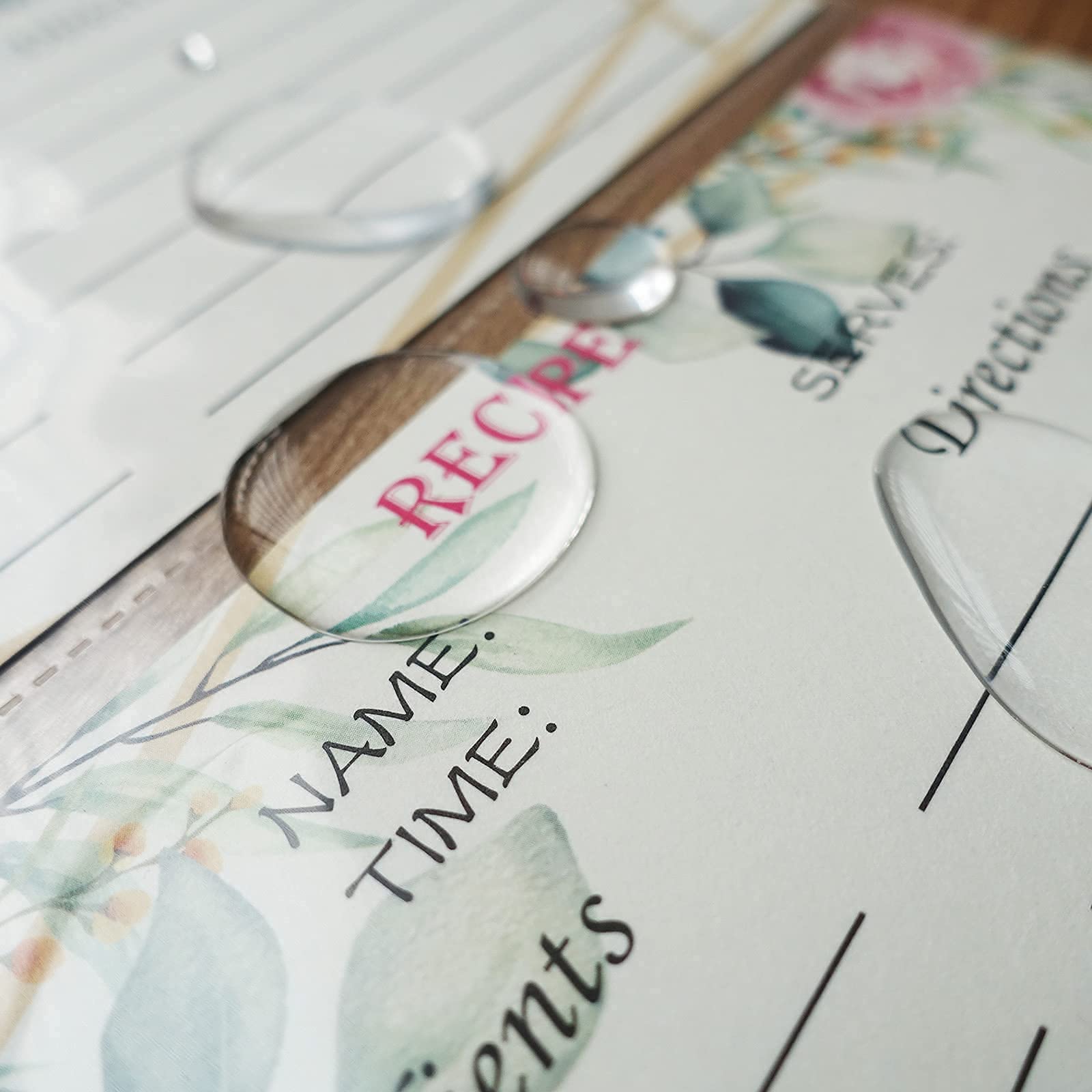 Tutata Mini Recipe Card Page Protectors - 4x6 Inch Sleeves for 3-Ring Binders, 50 PCS, Half-page Mini Binder Sheets
