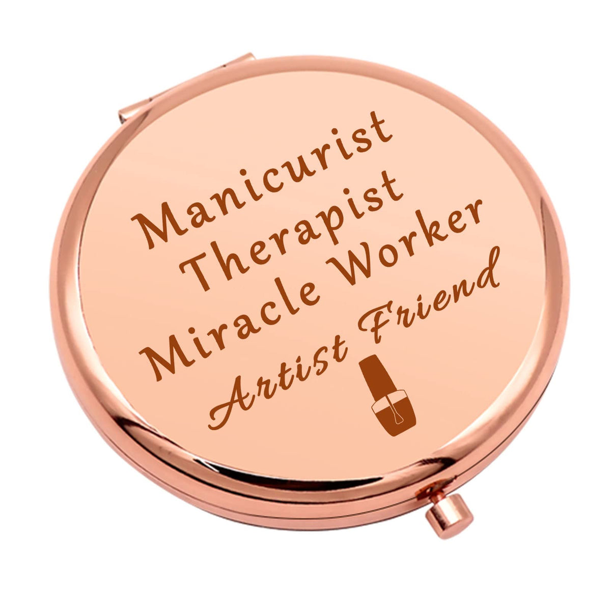 Nail Technician Gift Thank You Gift Compact Makeup Mirror For Beautician Nail Boss Nail Artist Gifts For Women Manicurist Gift N