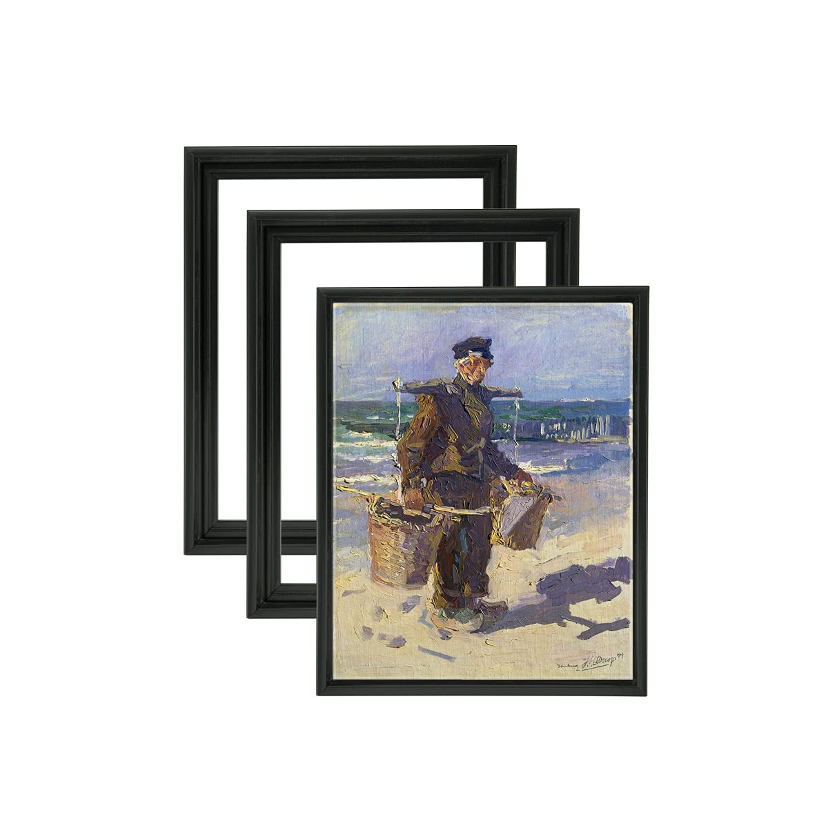 Jerrys Artarama Cardinali Renewal Core Floater Frame, Black 18x36, 3/4 Deep, 3 Pack - Open Back Floating Canvas Frames, Hardwar