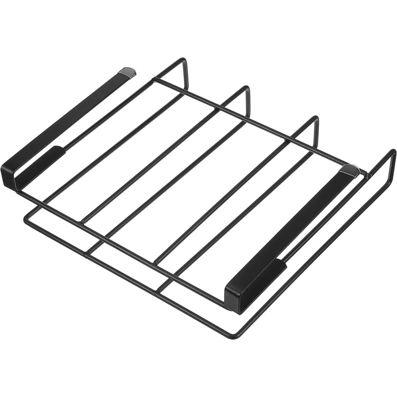 DEARMAMY Hanging Cutting Board Rack Metal Cutting Board Holder under Cabinet Chopping Organizer for Kitchen Supplies Pot Lids Mu