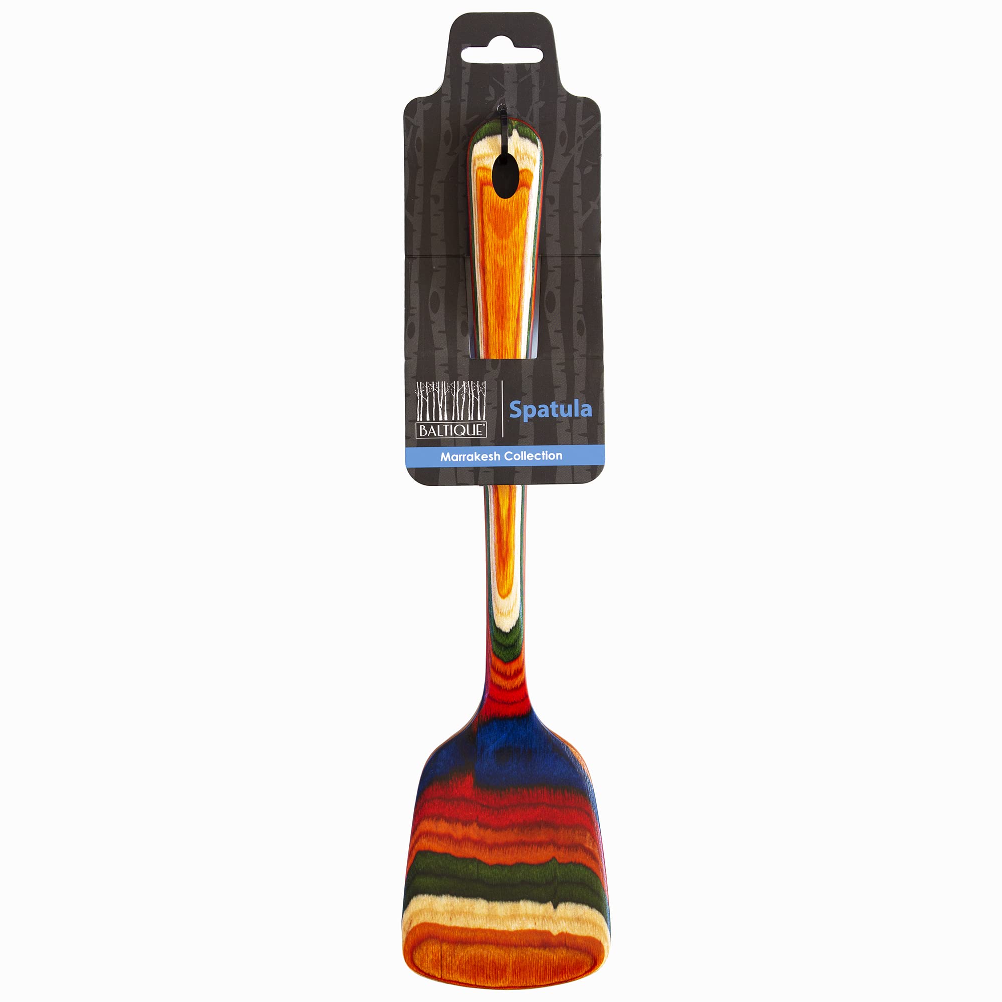 Baltique Marrakesh Collection 12-1/2'' Wooden Spatula  Safe for Nonstick
