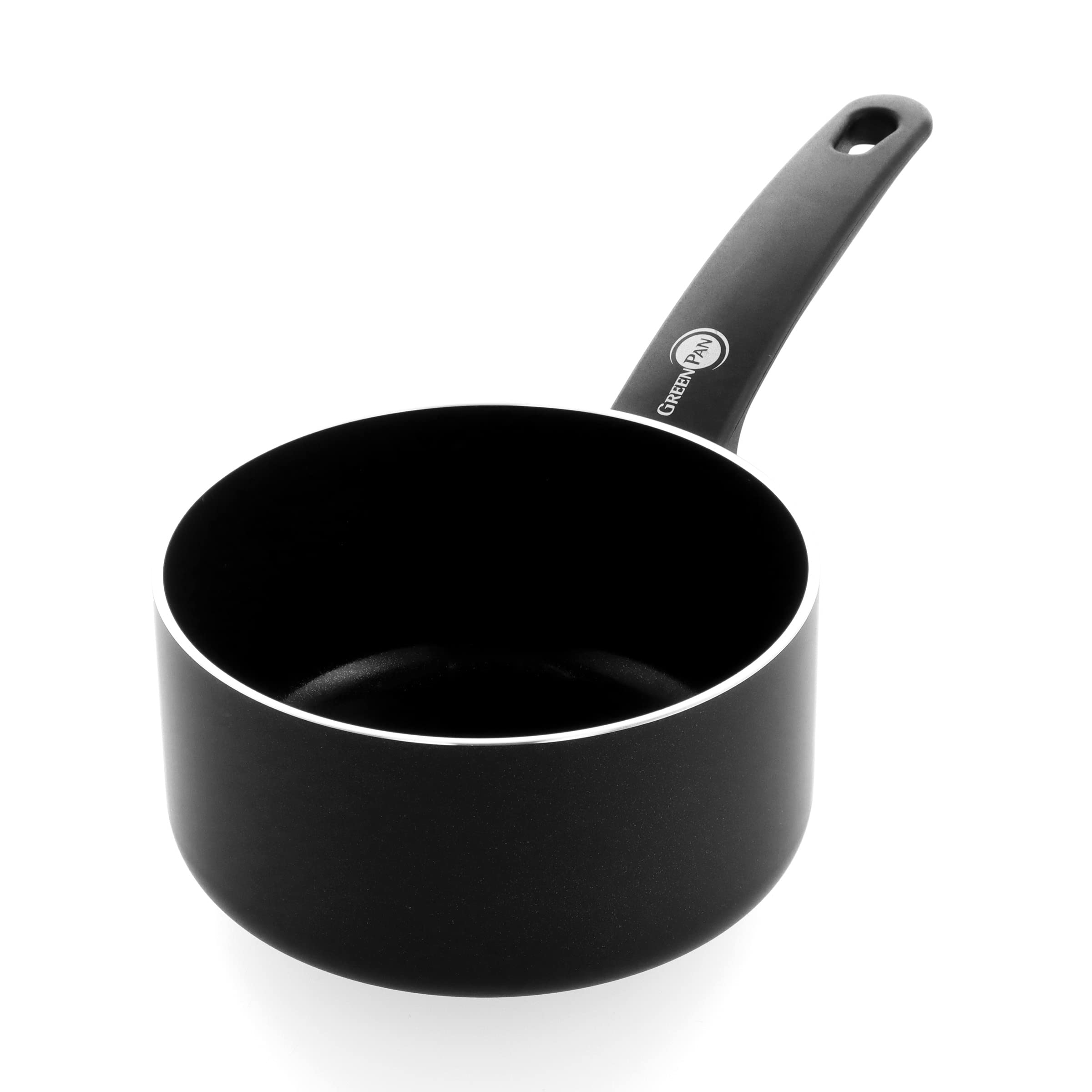 Greenpan Cambridge NonStick 16 cm/1.5 Litre Saucepan, PFAS Free, Black