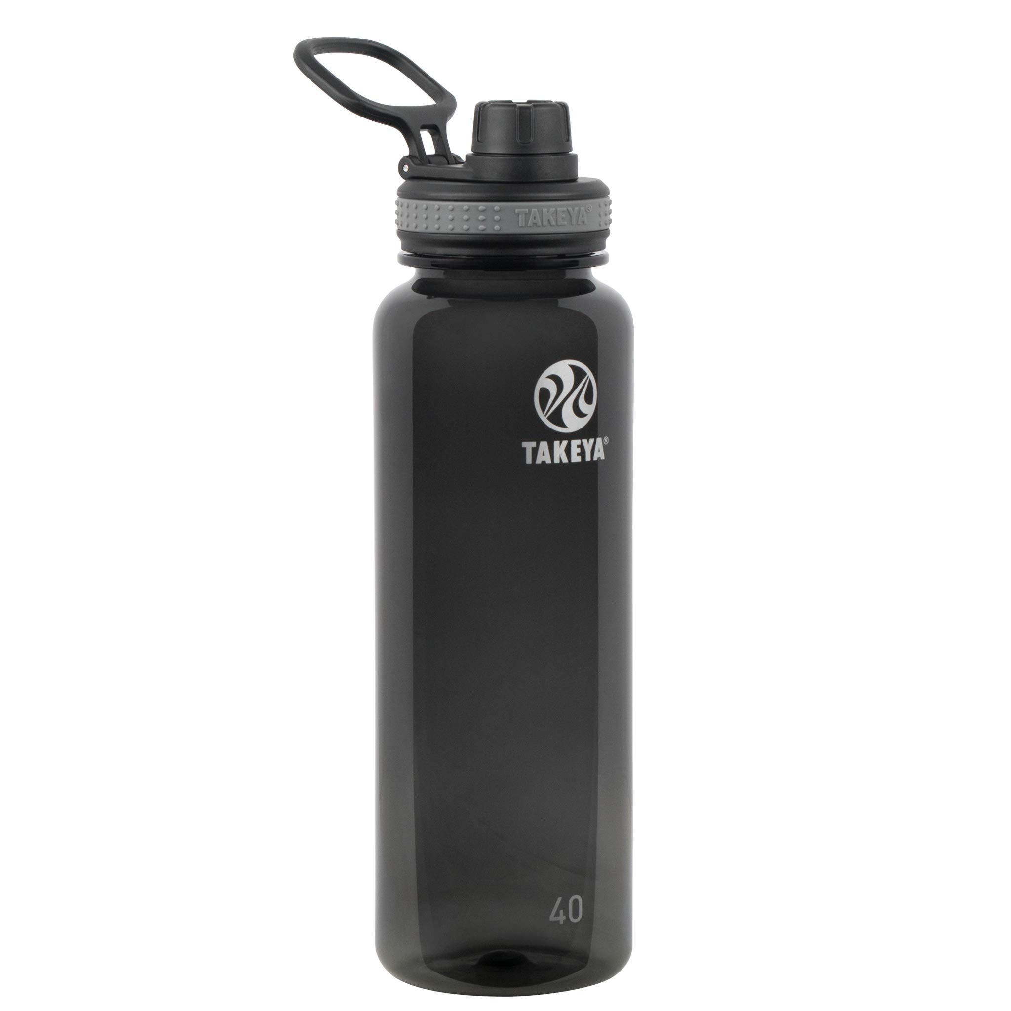 Takeya Tritan Sport Water Bottle with Spout Lid - BPA-Free & Dishwasher-Safe Water Bottle - Reusable Bottle with Lid Handle - Si