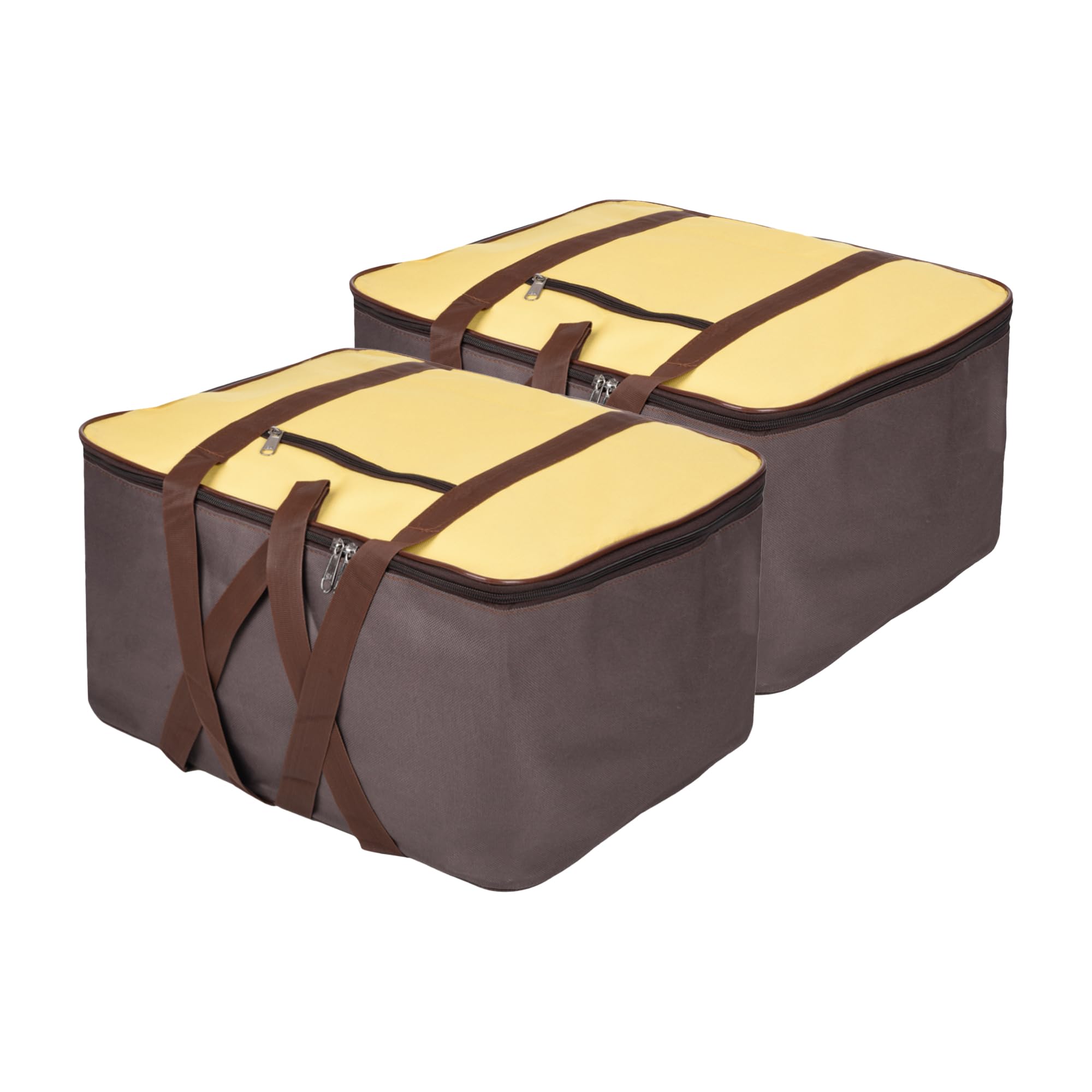 Urbane Home Pack Of 2 UnderBed Storage Bags For Clothes Winter WrapUp Storage Cover For Bedding, Blanket & Bedsheet Organizer