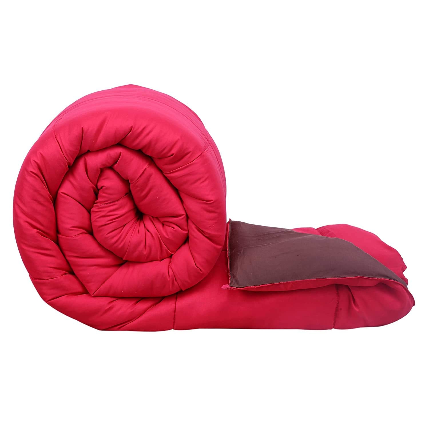 Svt Microfiber 200Tc Comforter (Single_ Pink & Mahroon)