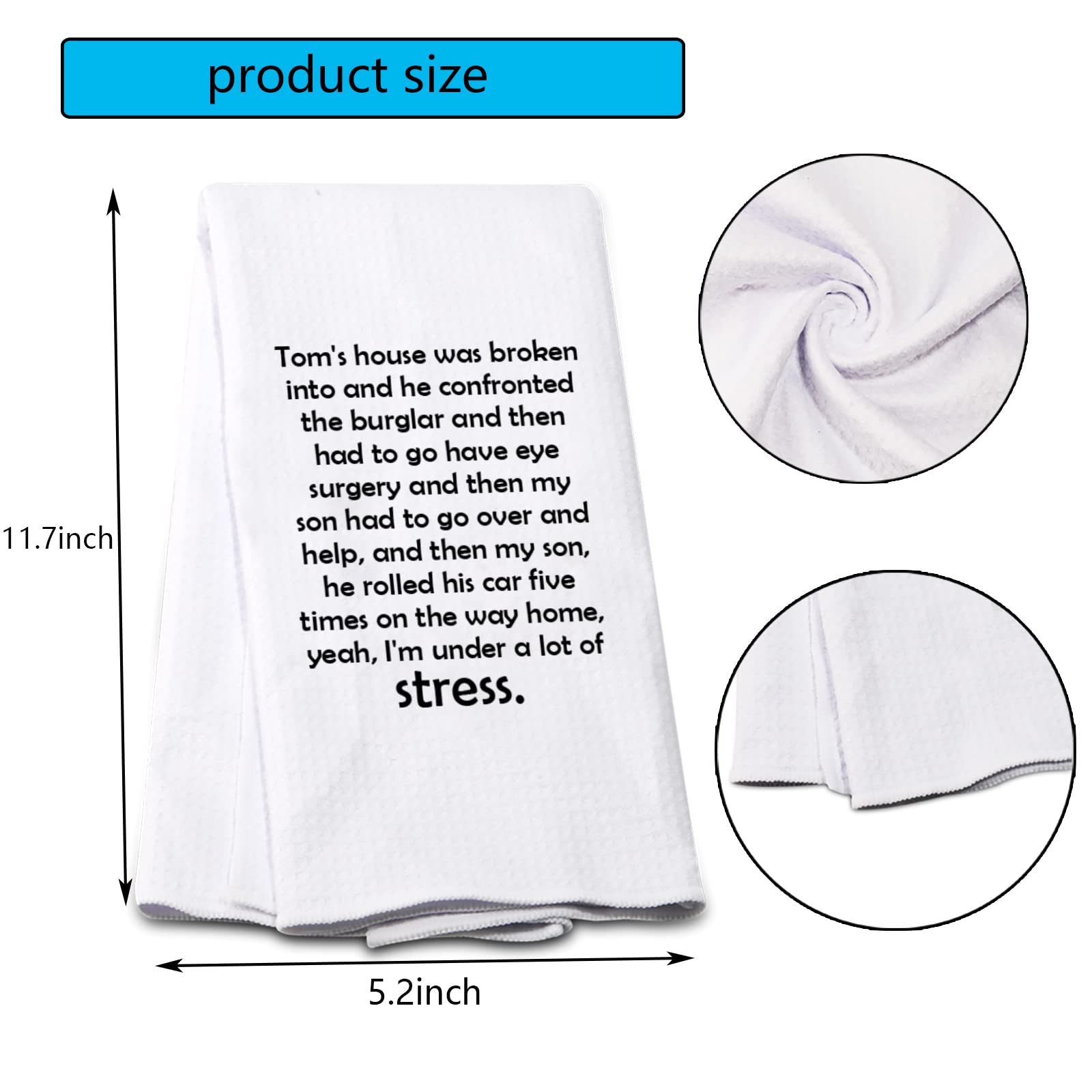 Pofull Housewives Gift Tom'S House Was Broken Into Kitchen Towel Home Decor (House Was Broken Into Towel)