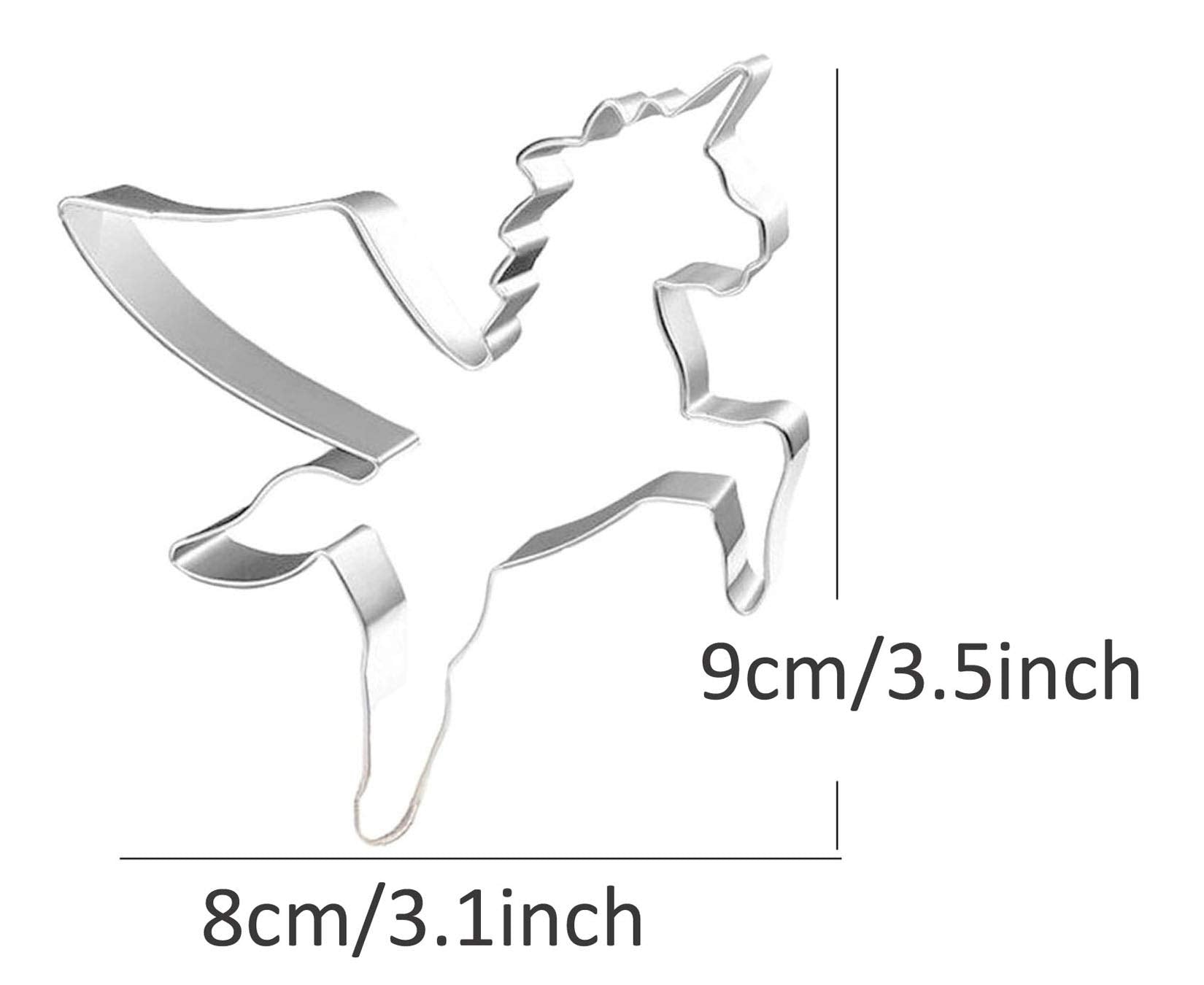 Wjsyshop Pegasus Horse With Flying Wing Cookie Cutter Stainless Steel