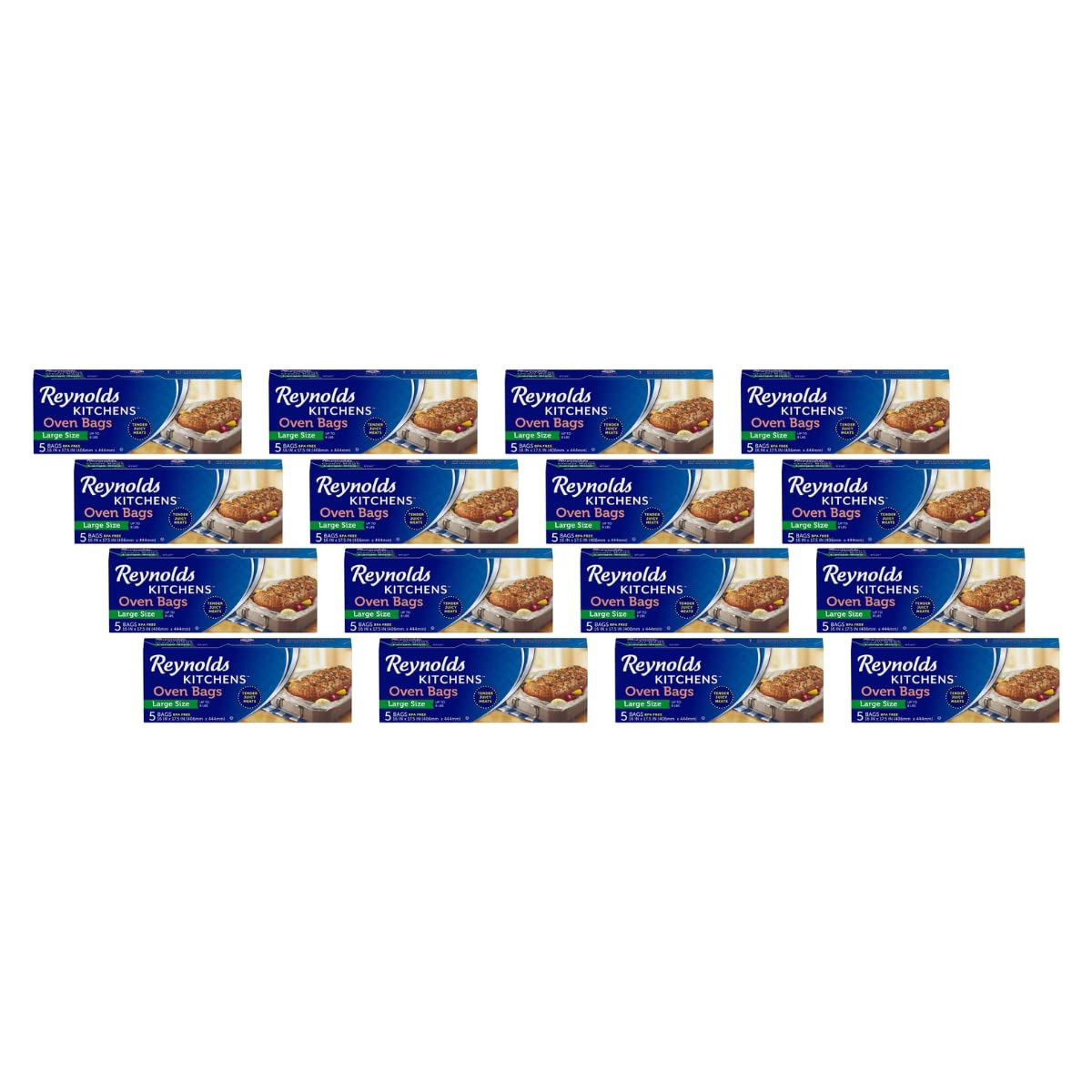 Reynolds Oven Cooking Large Size For Meats & Poultry (Up To 8-Pounds), 5 Count Boxes (Pack Of 12) 60 Bags Total