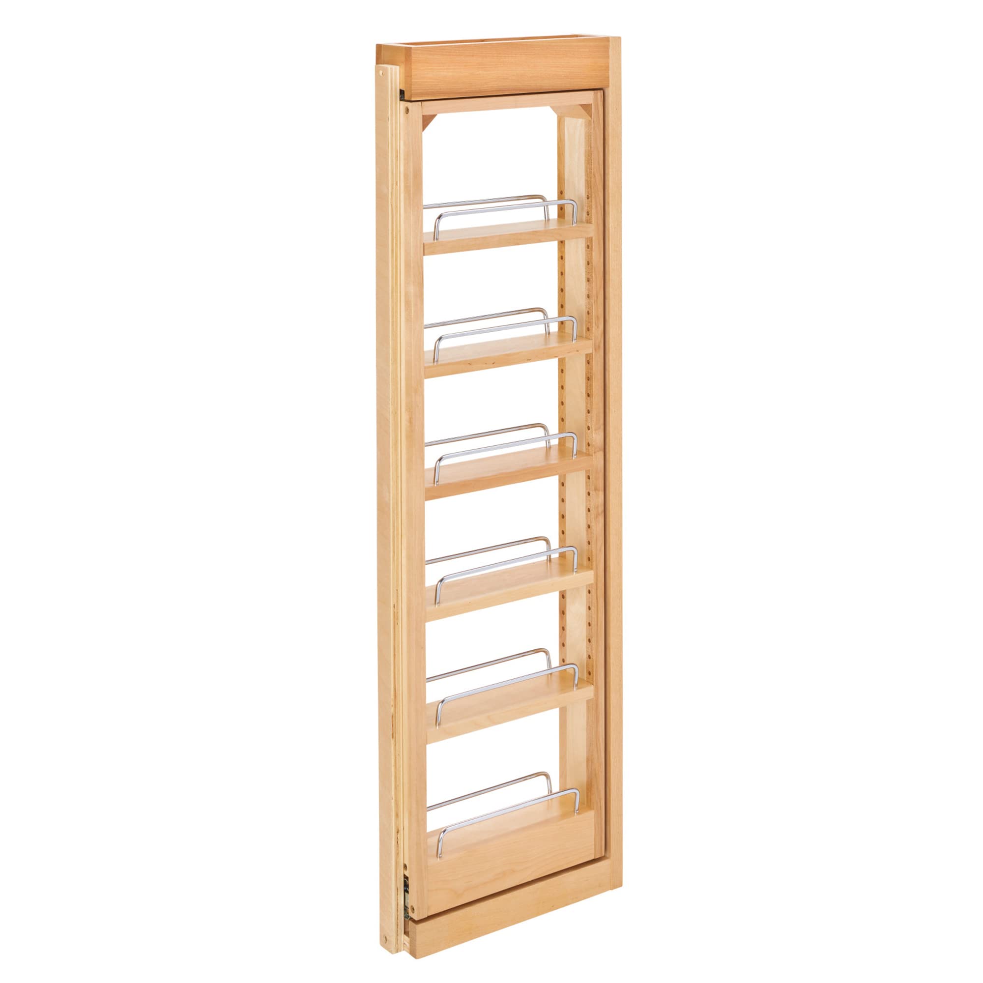 Rev-A-Shelf 3 W x 39 H Pull Out Quad Shelf Organizer for Wall & Base Kitchen Cabinets, Full Extension Filler Spice Rack, Adjusta