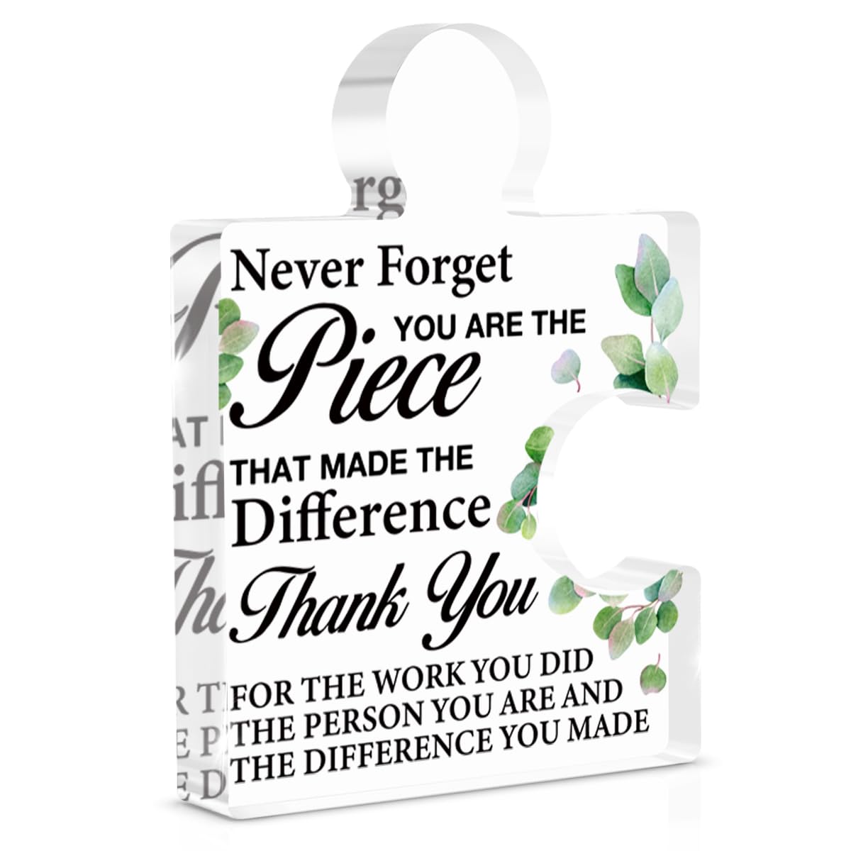 Retirement Goodbye Appreciation Gifts for Coworkers Employees Staff Colleagues, Thank You Gifts Never Forget You Are the Piece T