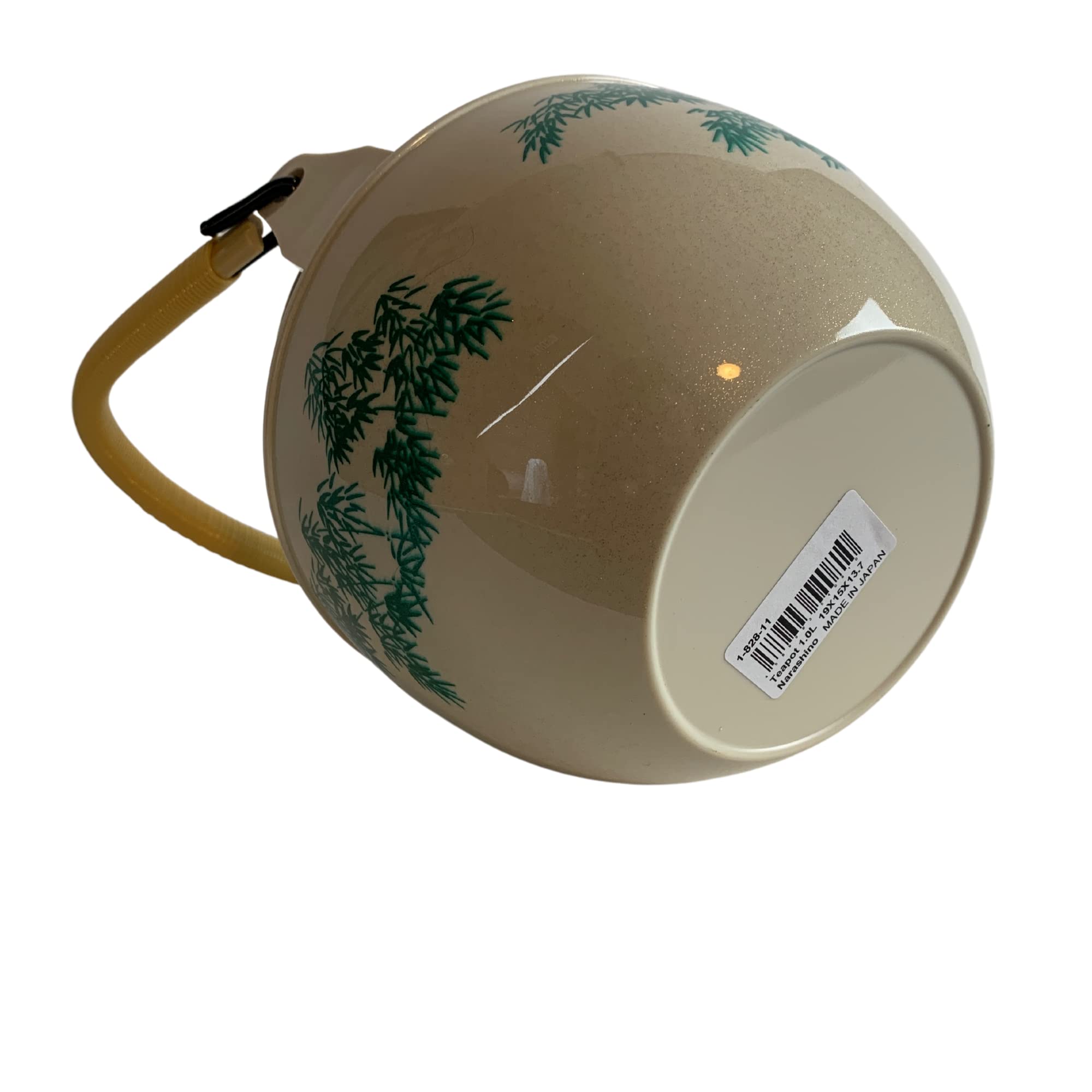 JapanBargain 1624  Japanese Plastic Teapot Melamine Tea pot for Home or Restaurant Made in Japan  38 Ounce  Beige