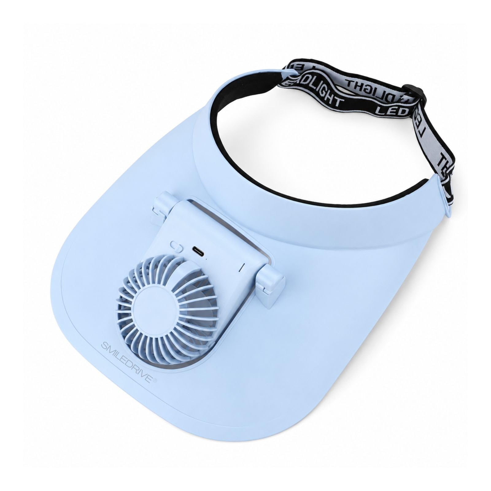 Smiledrive Cooling Fan Cap With Rechargeable Fan | Blue