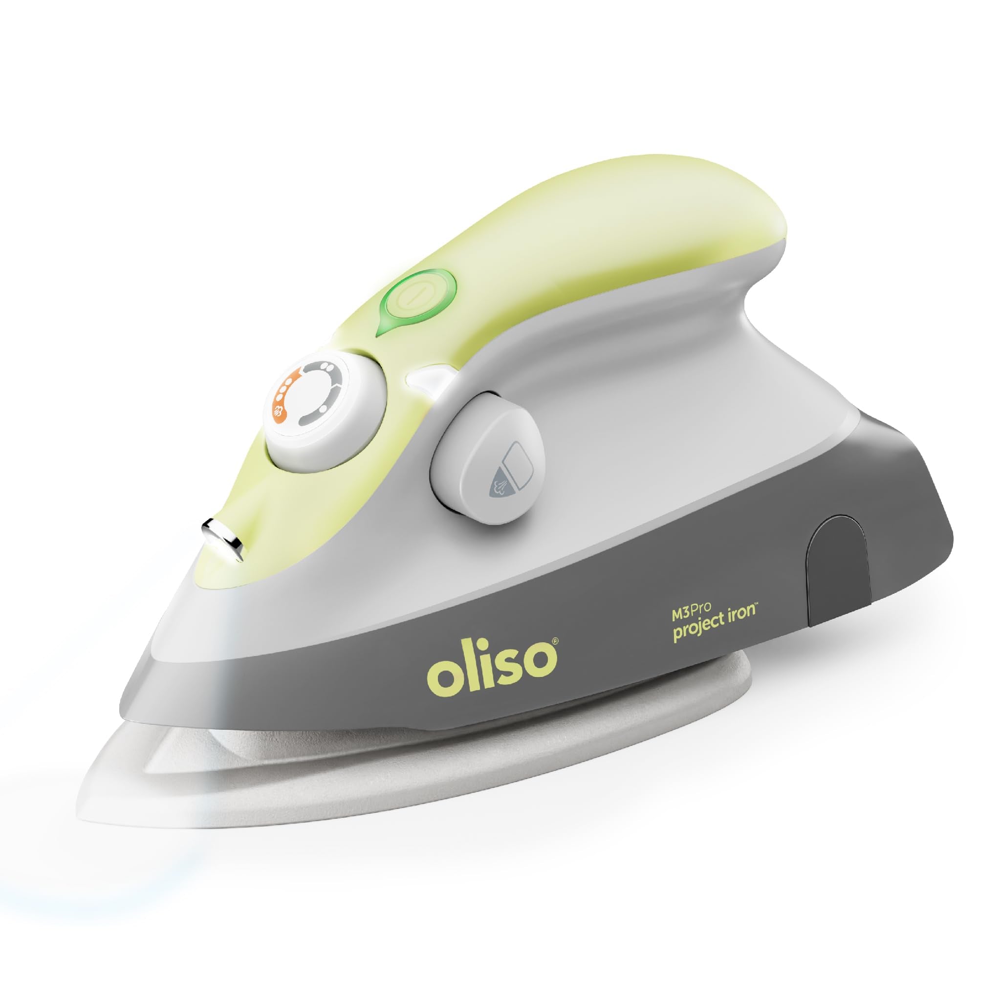 Oliso M3Pro Project Steam Iron With Solemate - For Sewing, Quilting, Crafting, And Travel | 1000 Watt Ceramic Soleplate Steam Ir