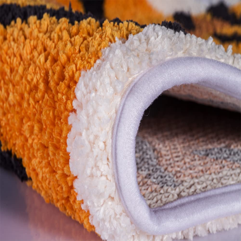 Tiger Shaped Bath Mat For Bathroom Non Slip Bathroom Door Mat Area Rug Playroom Bedroom Bathroom Rugs And Mats Floor Playmat Abs
