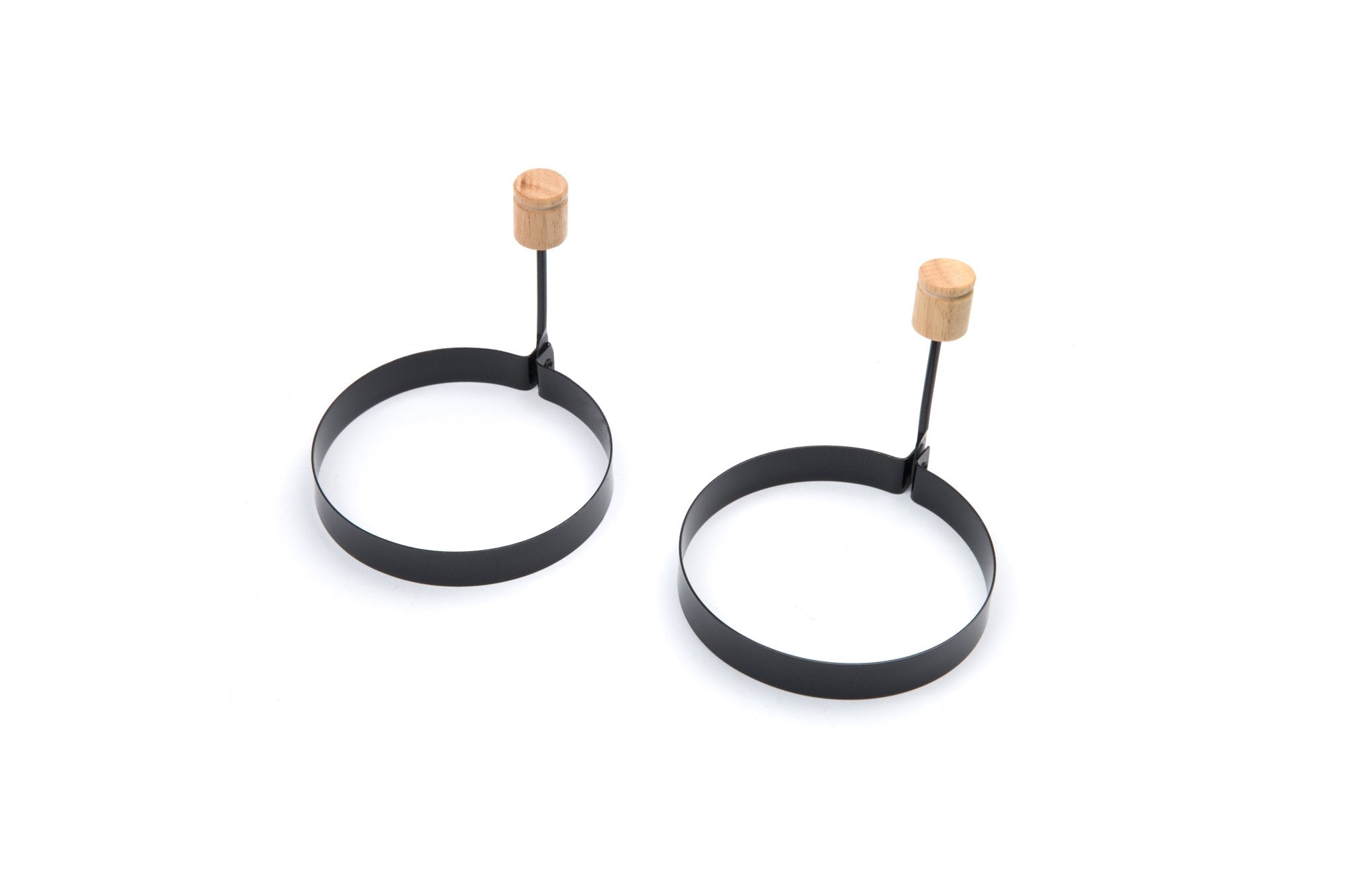 Fox Run Non-Stick Egg Ring with Folding Handle, Set of 2