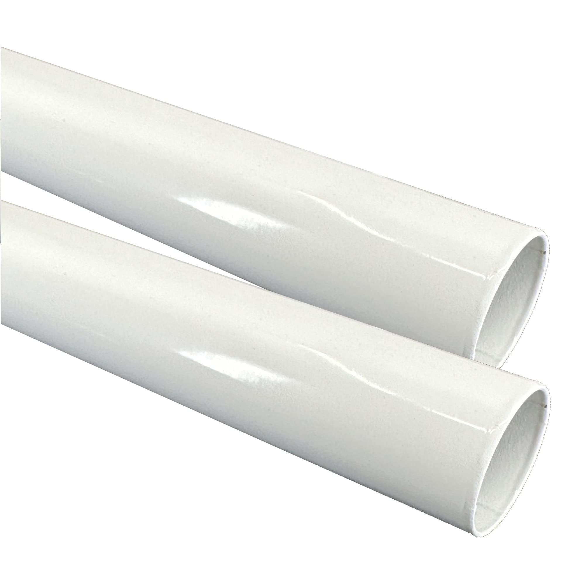 Desunia 94 '' Heavy Duty Round Closet Rod | 32Mm Diameter | White Clothes Pole | 2 Pack